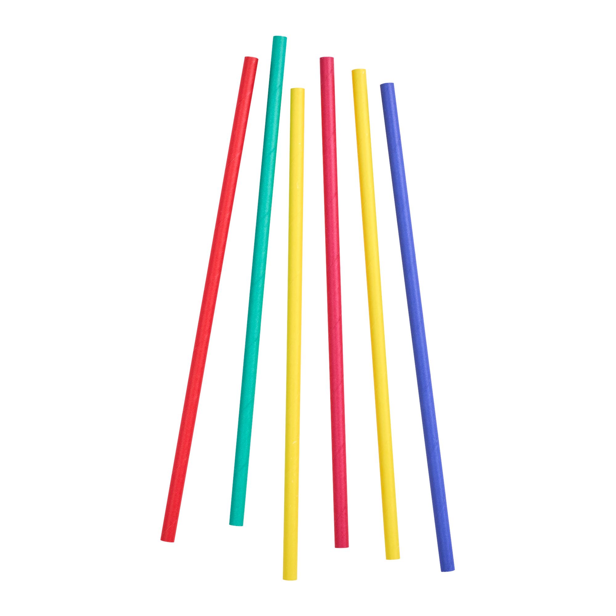 Sainsbury's Home Pack of 50 Rainbow Coloured Paper Straws
