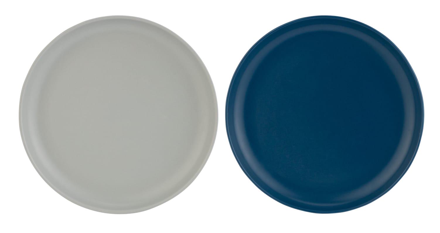 Habitat Matte Dinner Plate Assortment - Grey