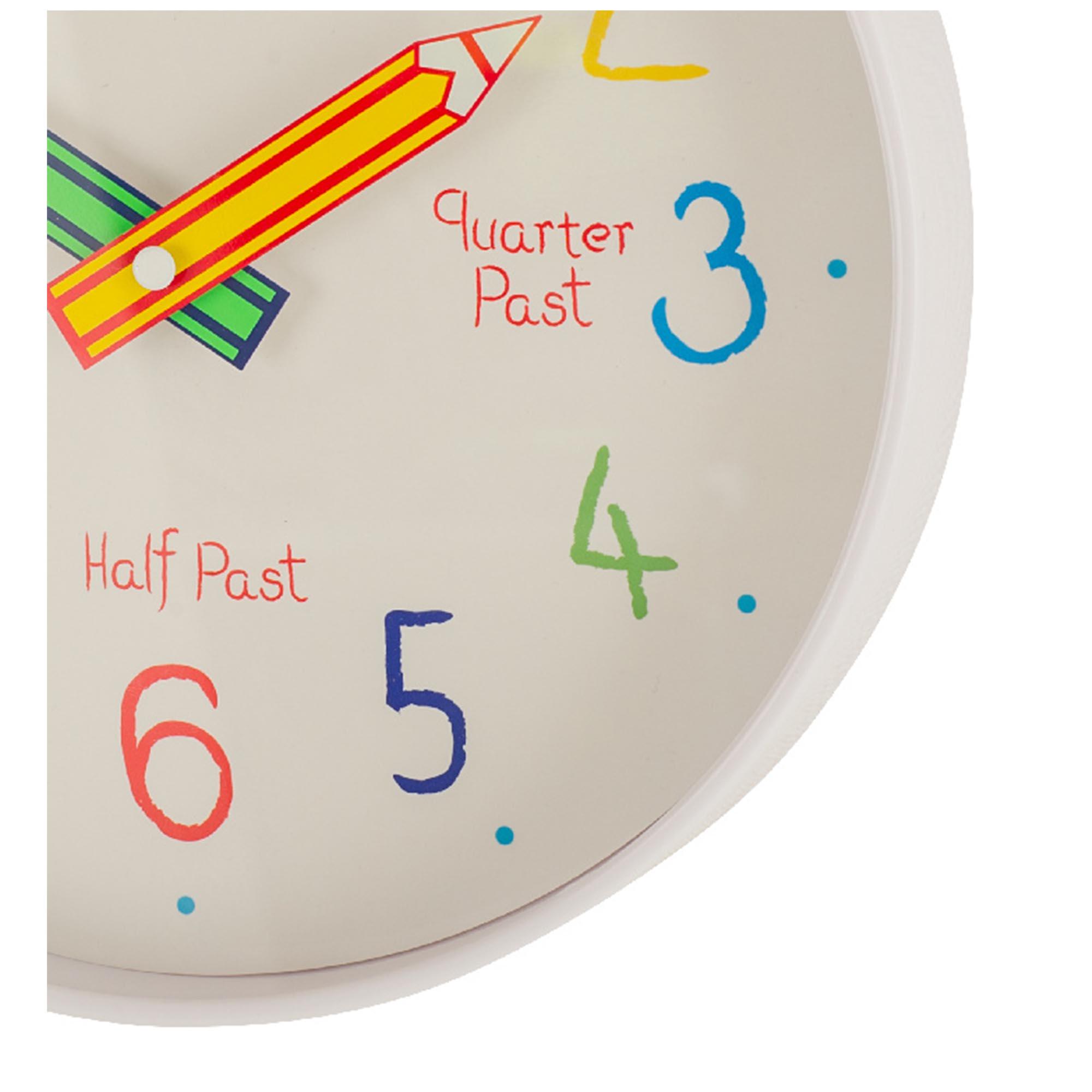 Sainsbury's Home Children's Tell the Time Wall Clock thumbnail 4