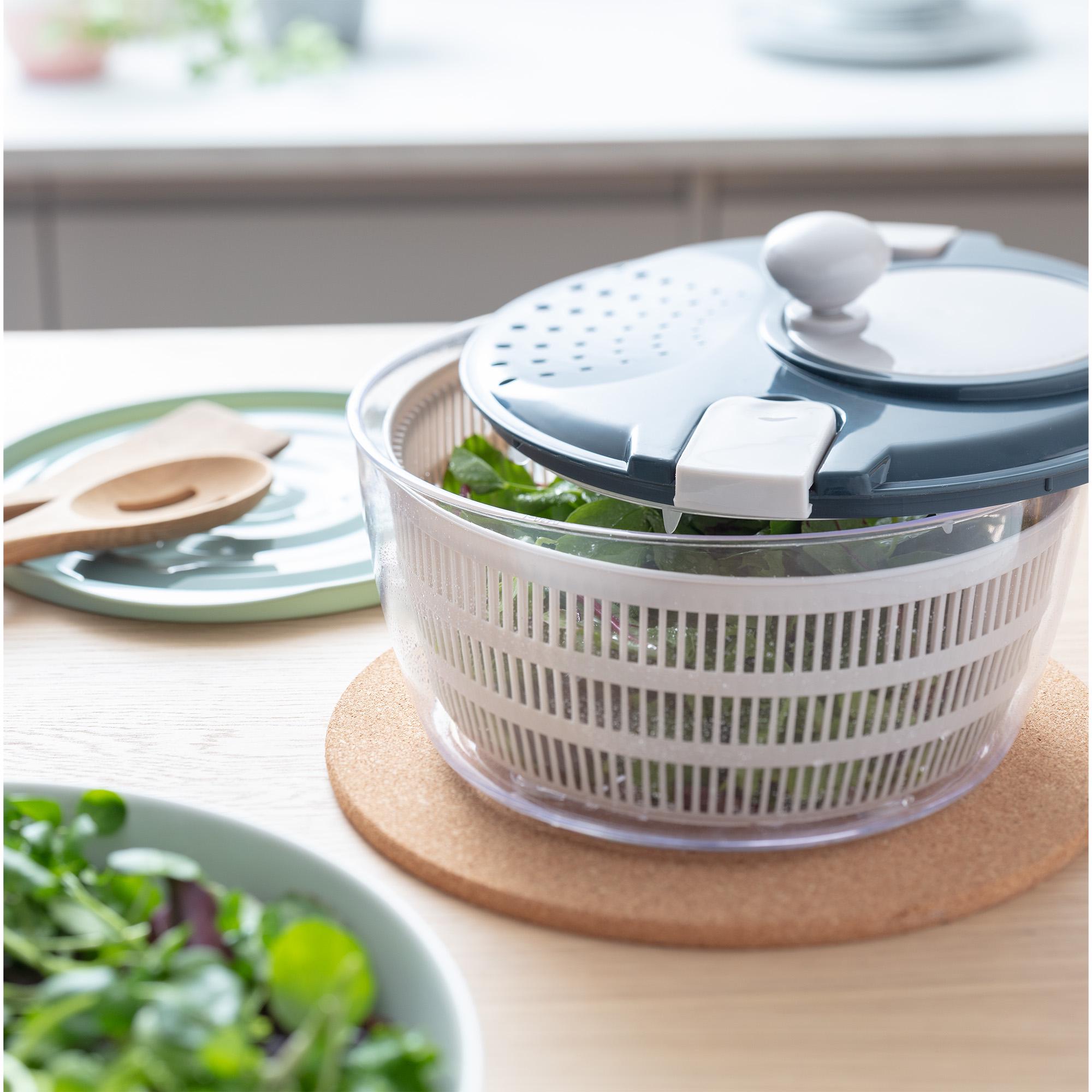 Habitat Healthy Eating Salad Spinner - Blue thumbnail 2
