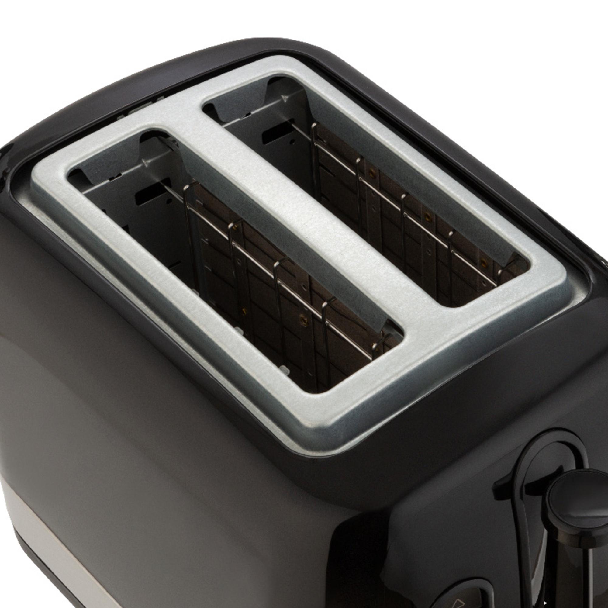 Cookworks Illuminated 2 Slice Toaster - Black Plastic thumbnail 5