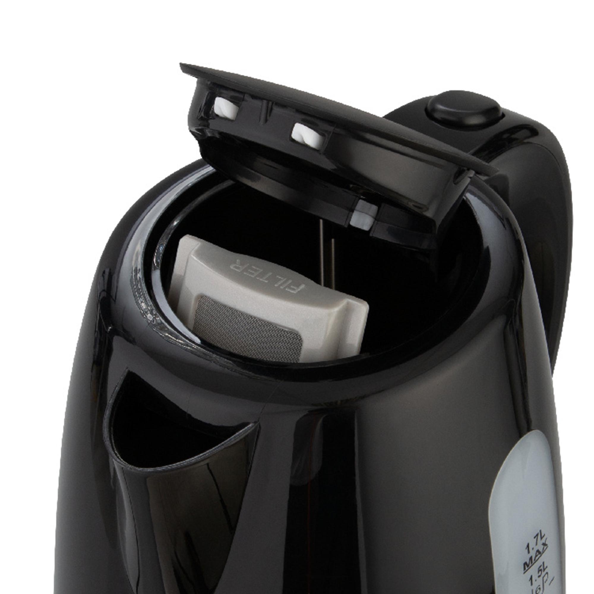 Cookworks Plastic Illuminated Kettle - Black thumbnail 4