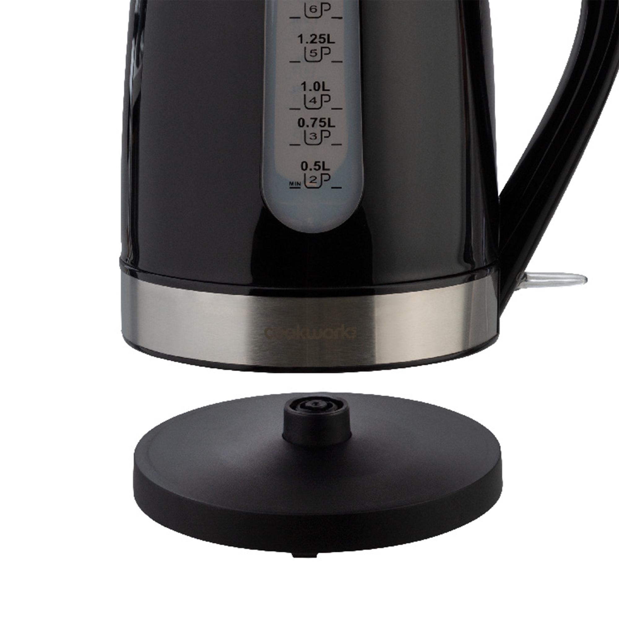 Cookworks Plastic Illuminated Kettle - Black thumbnail 5