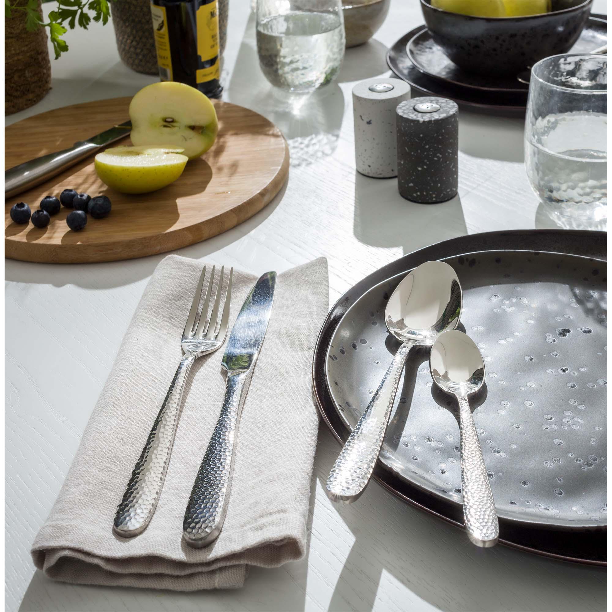 Habitat Hammered Cutlery Set 16pc thumbnail 2