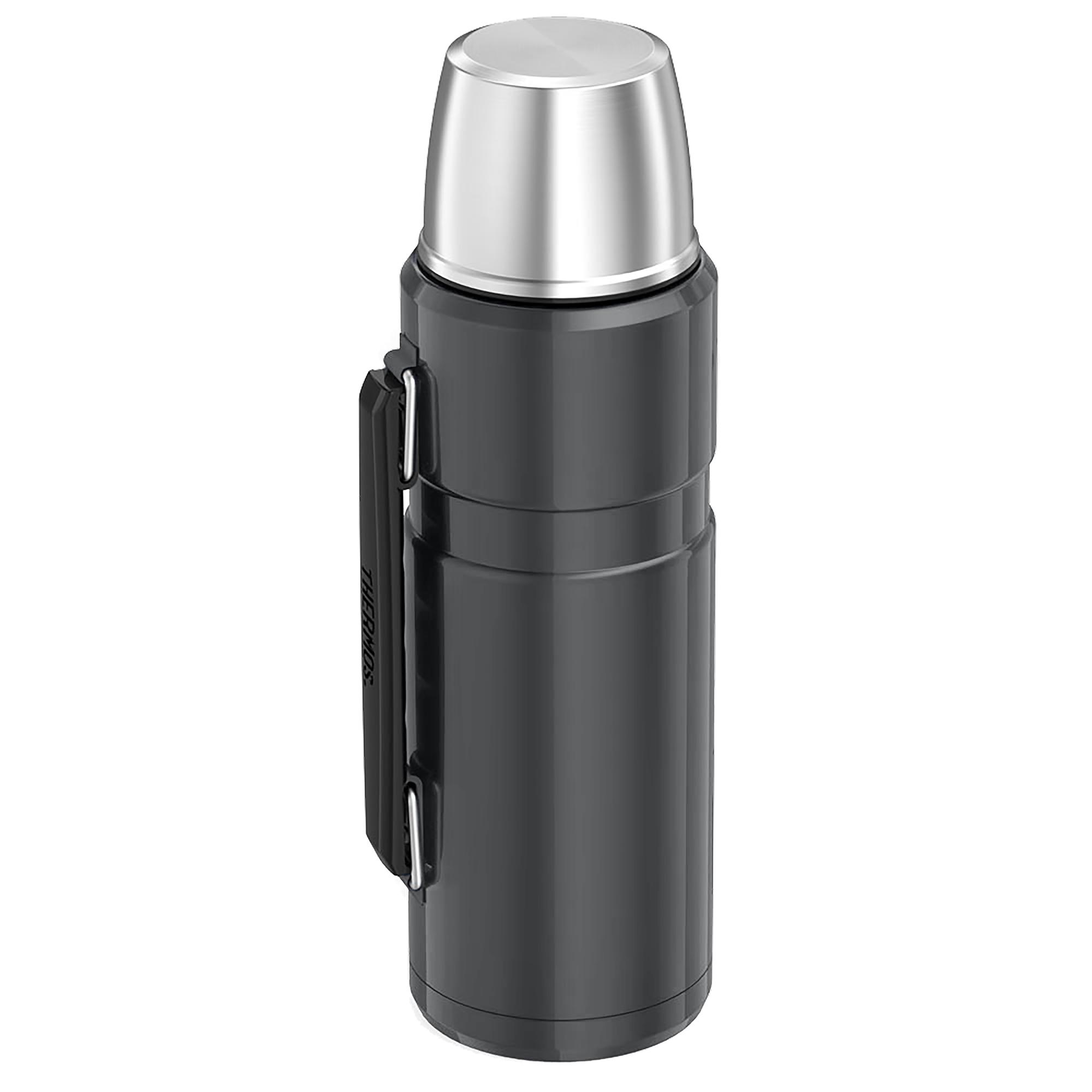 Thermos 1.2 Litre Stainless Steel King Flask - Gunmetal Grey thumbnail 3