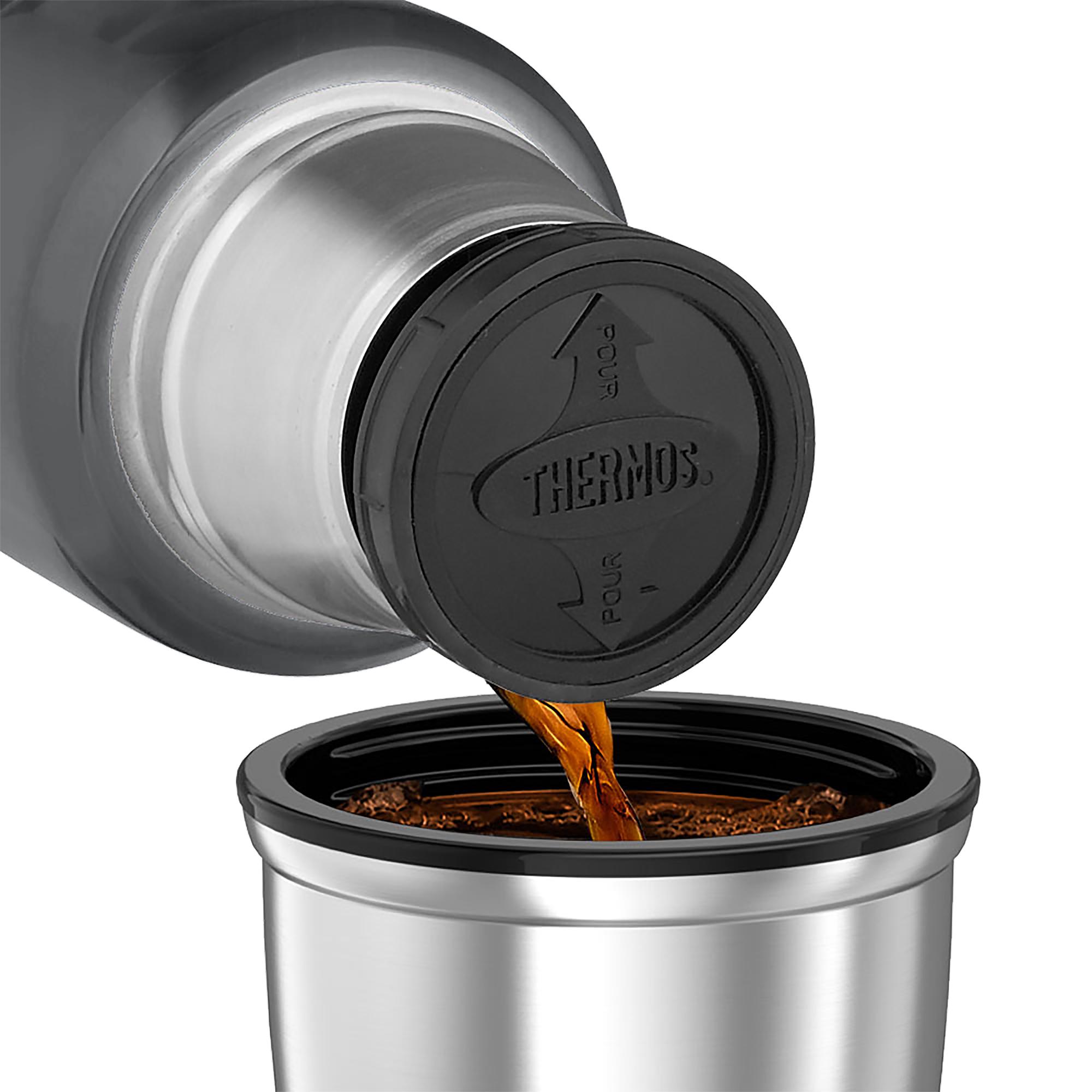 Thermos 1.2 Litre Stainless Steel King Flask - Gunmetal Grey thumbnail 4