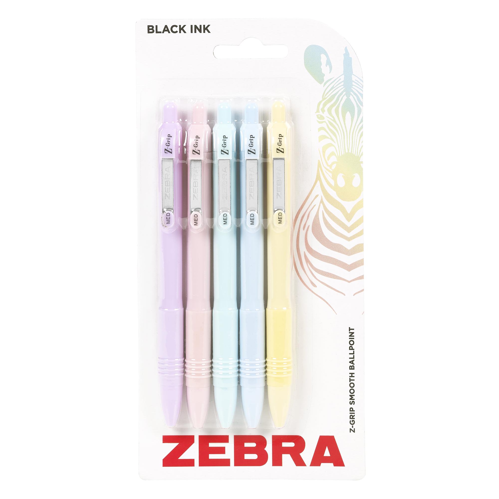 Zebra Pastel Z Grip 5pk