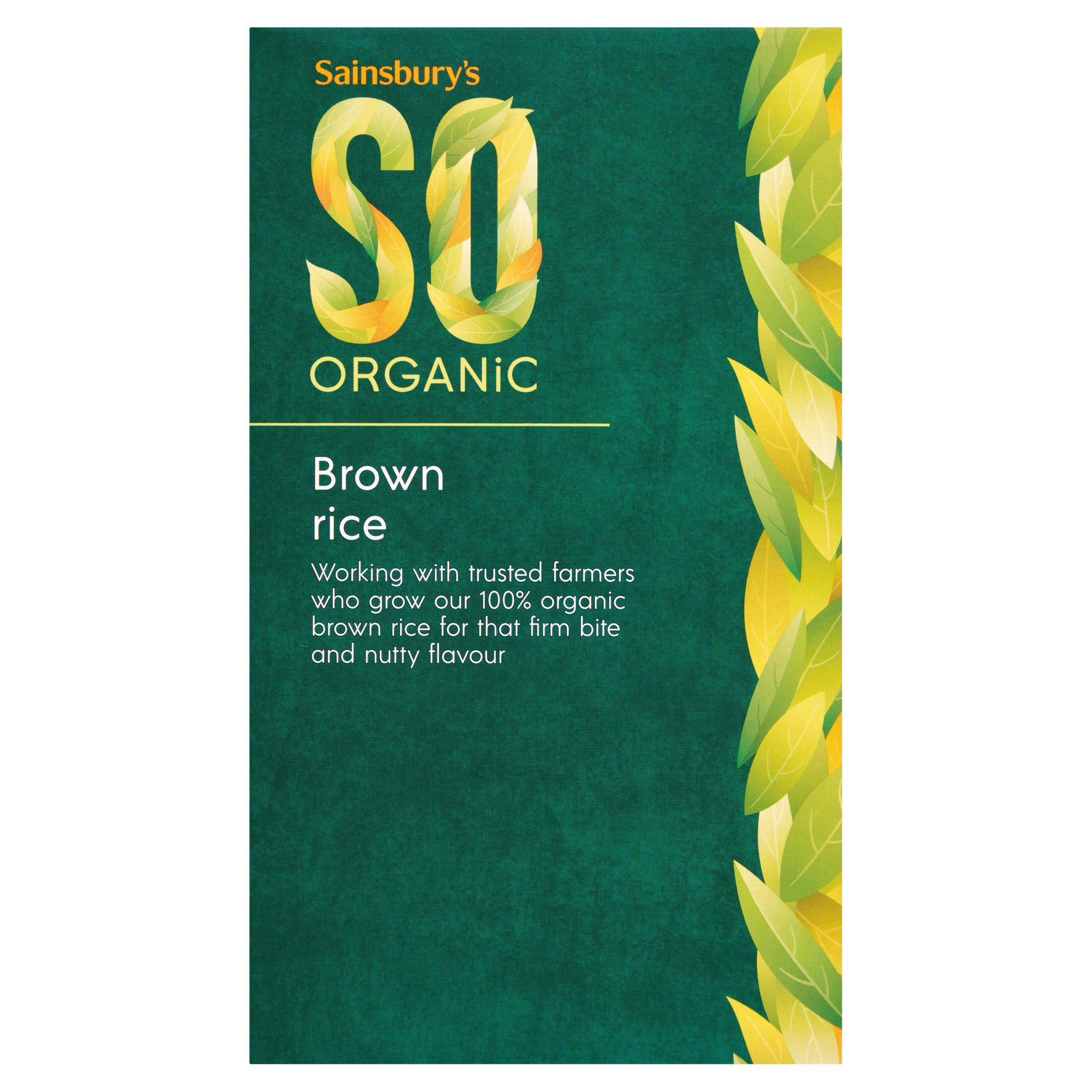Sainsbury's Brown Rice, SO Organic 500g
