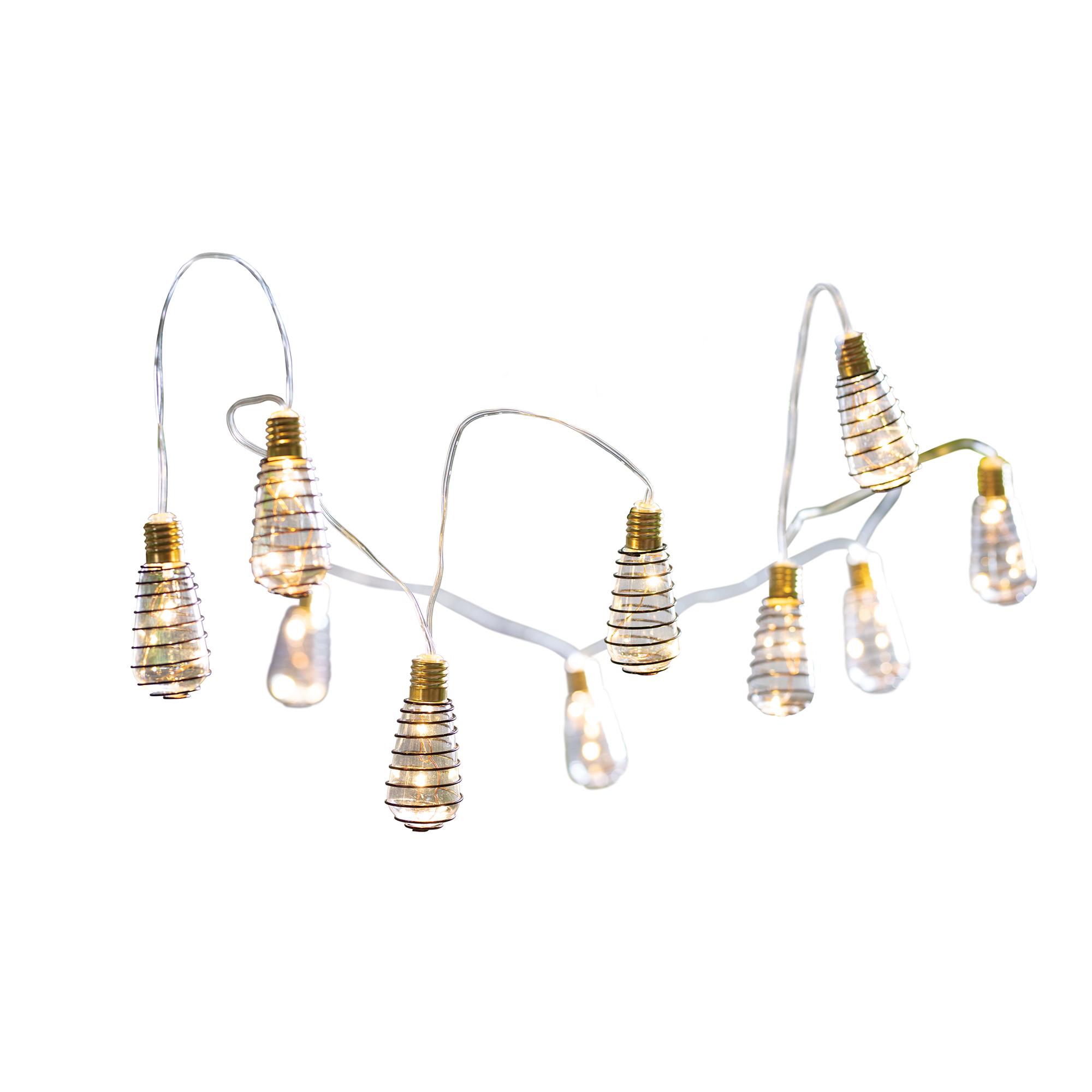 Sainsbury's Home Solar 20 Lumen Wire Wrap Bulb String Lights