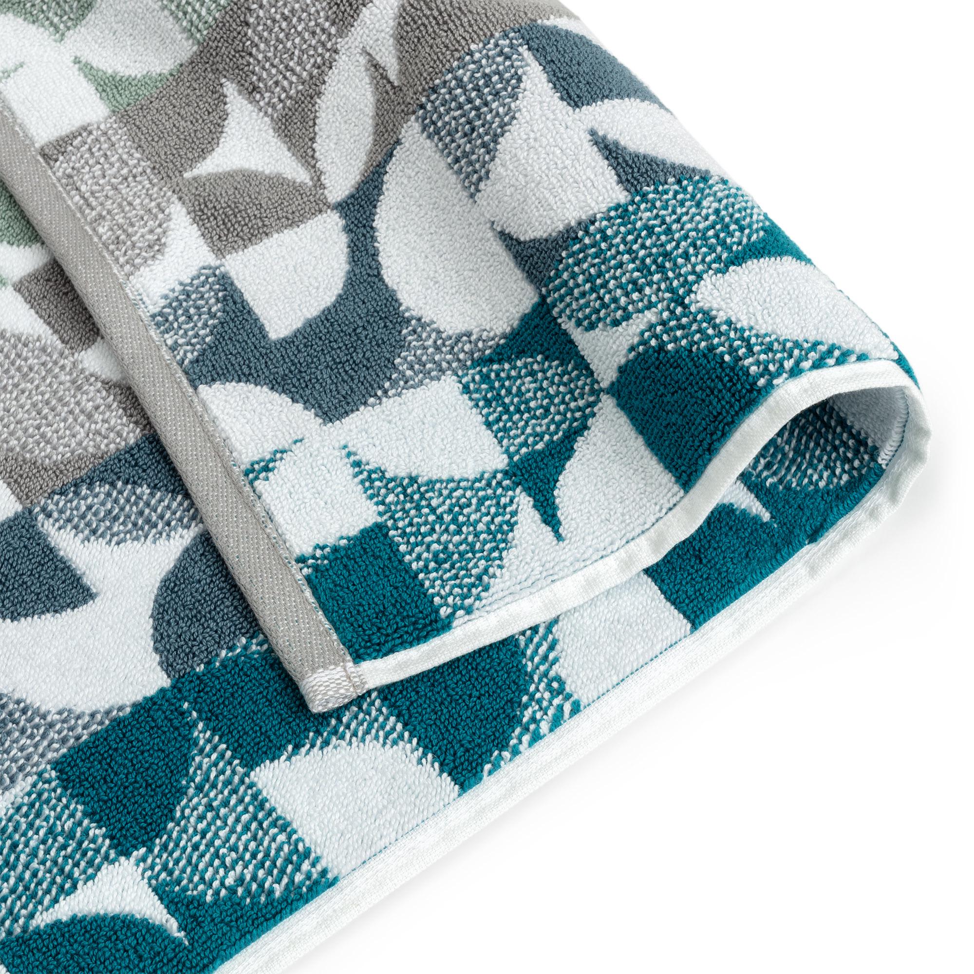 Habitat Blue Geo Bath Mat thumbnail 2