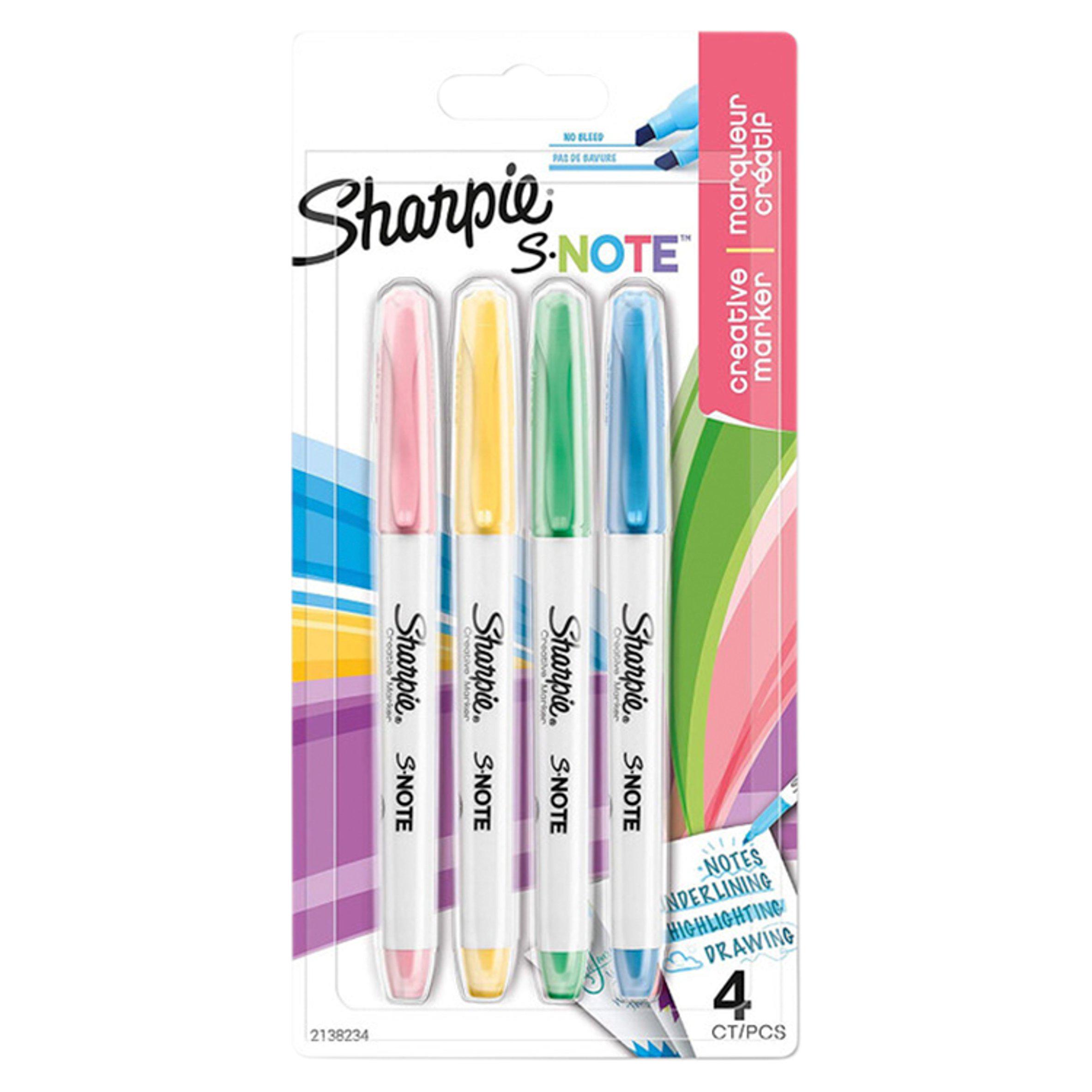 Sharpie S Note Pastel 4pk