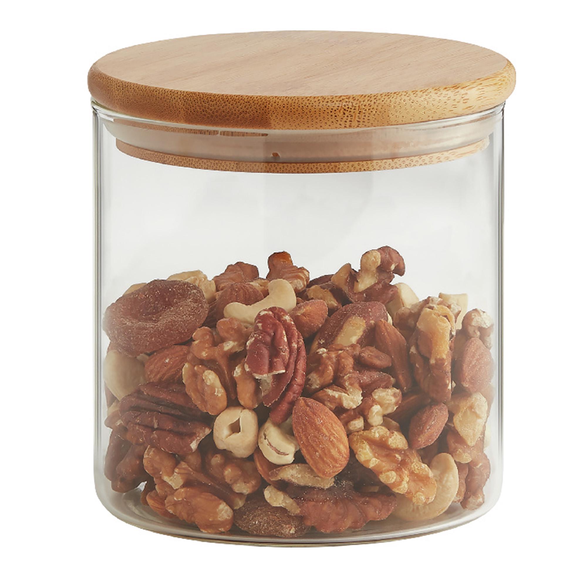 Habitat Round Glass Jar With Bamboo Lid 660ml thumbnail 3