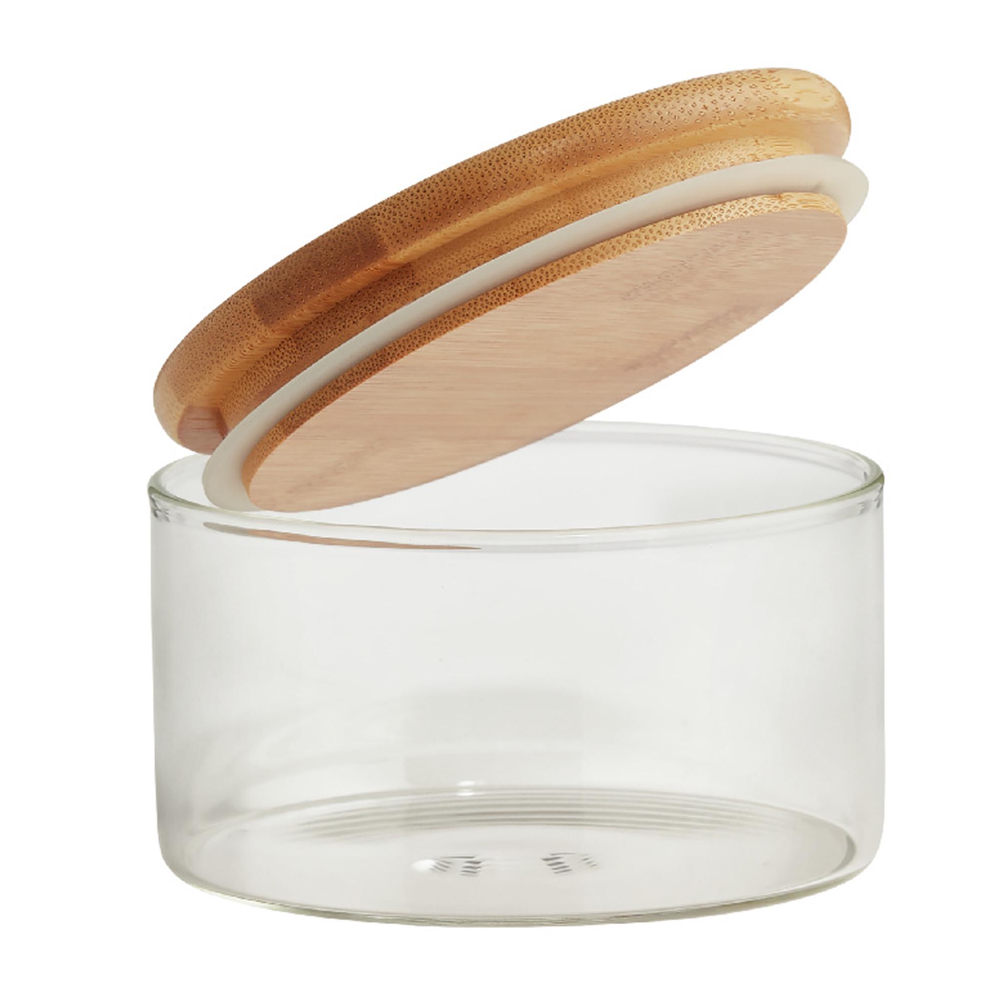 Habitat Round Glass Jar With Bamboo Lid 280ml thumbnail 2