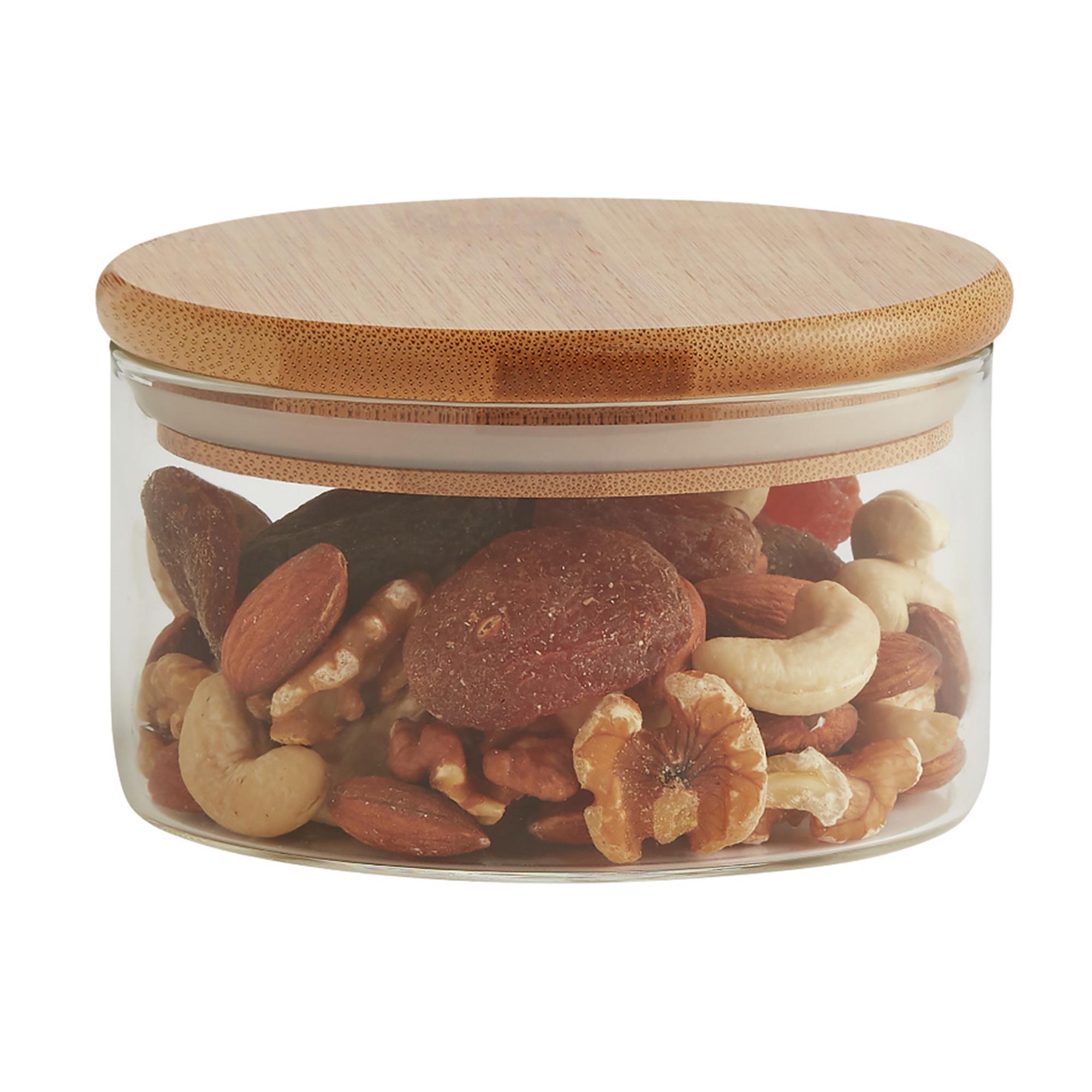 Habitat Round Glass Jar With Bamboo Lid 280ml thumbnail 3