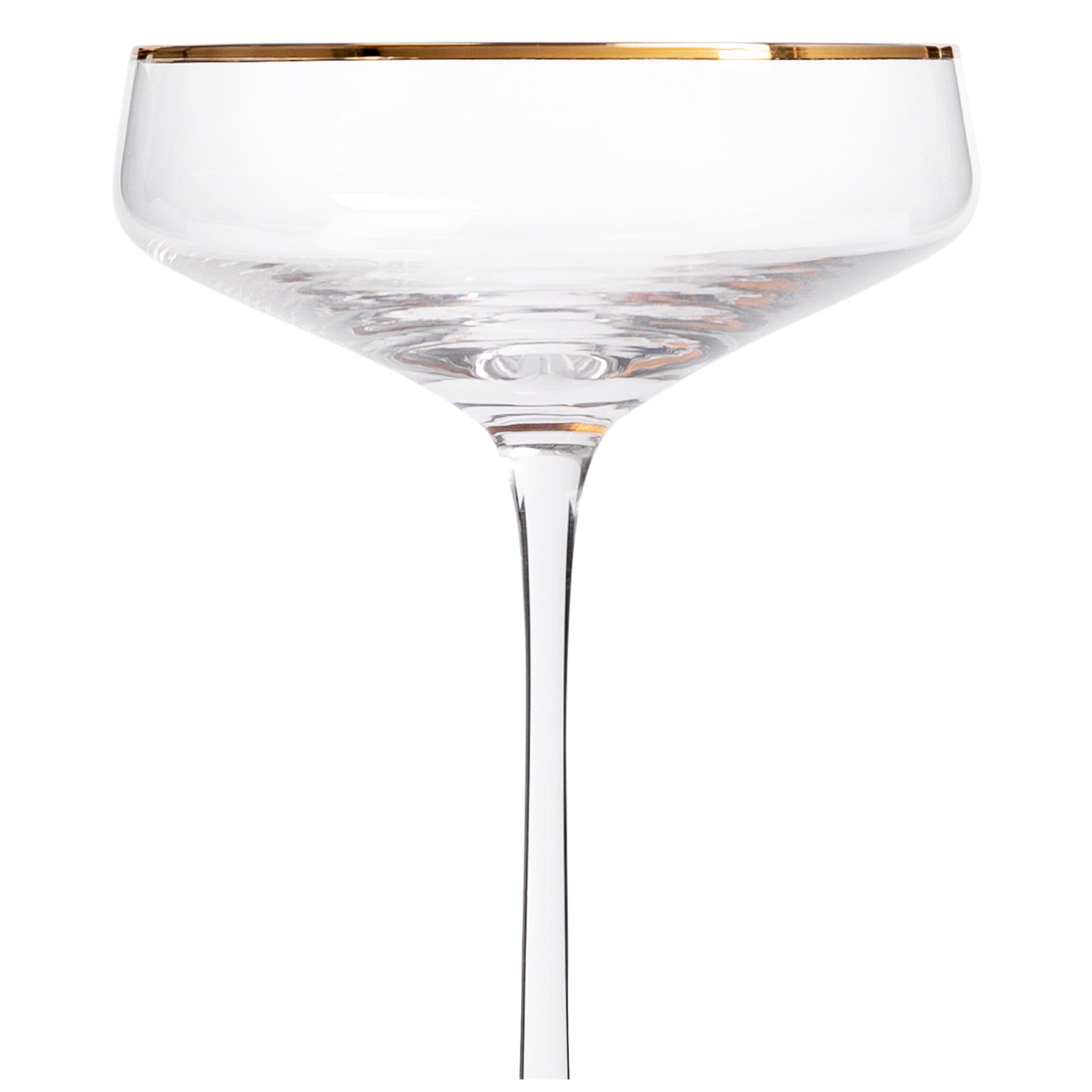 Habitat Gold Rim Champagne Coupe thumbnail 3