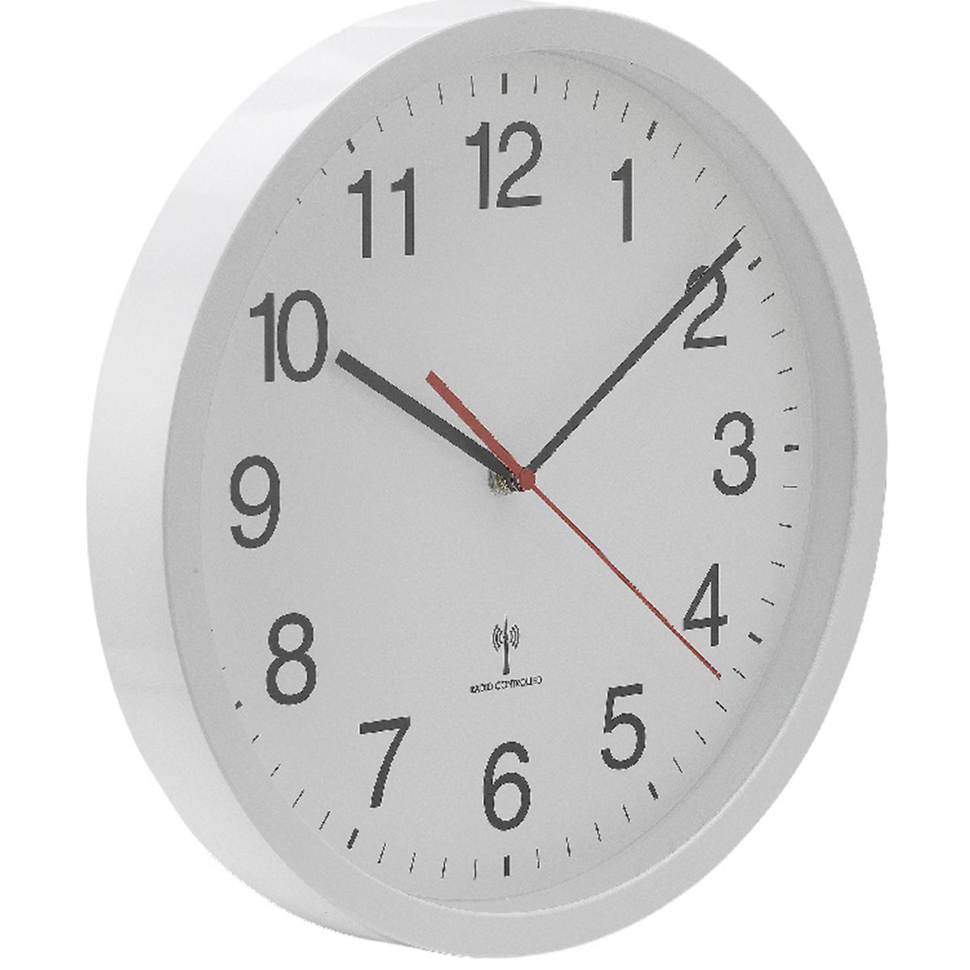 Habitat Radio Controlled Wall Clock - White thumbnail 3