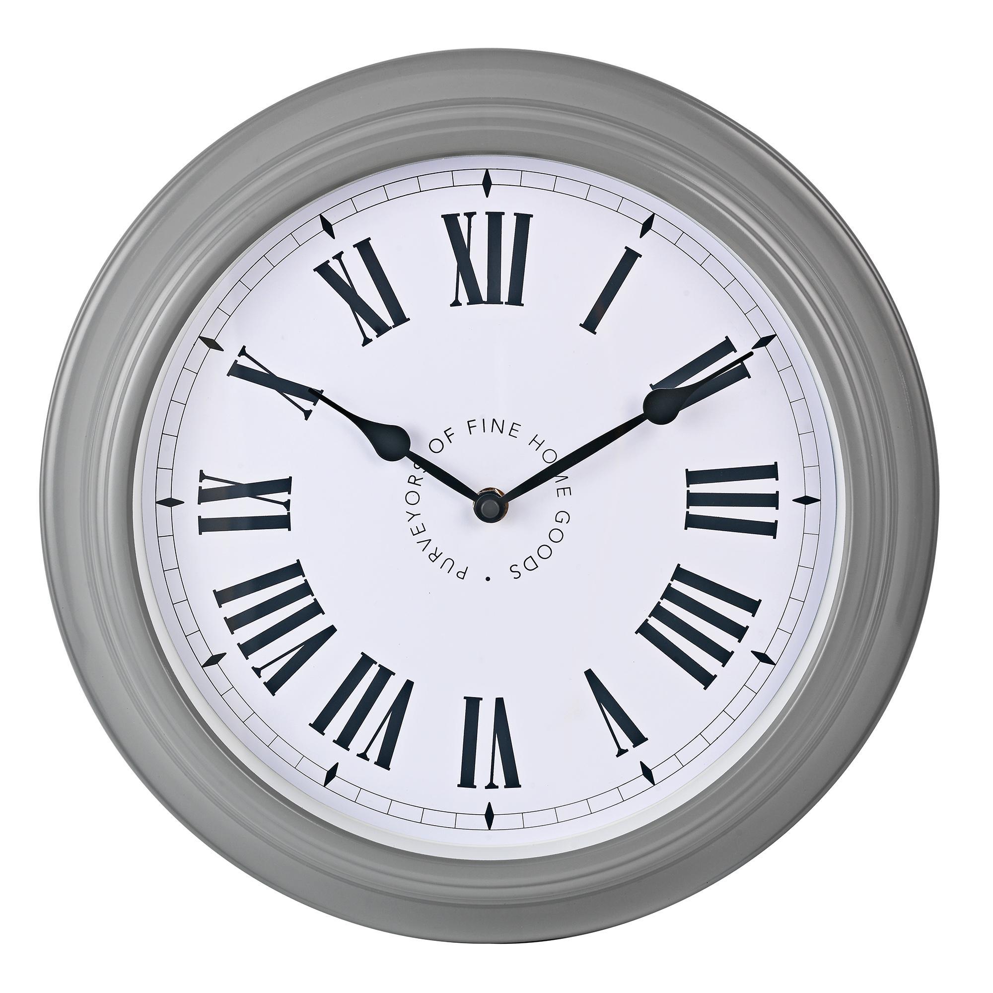 Habitat Stationary Wall Clock - Grey