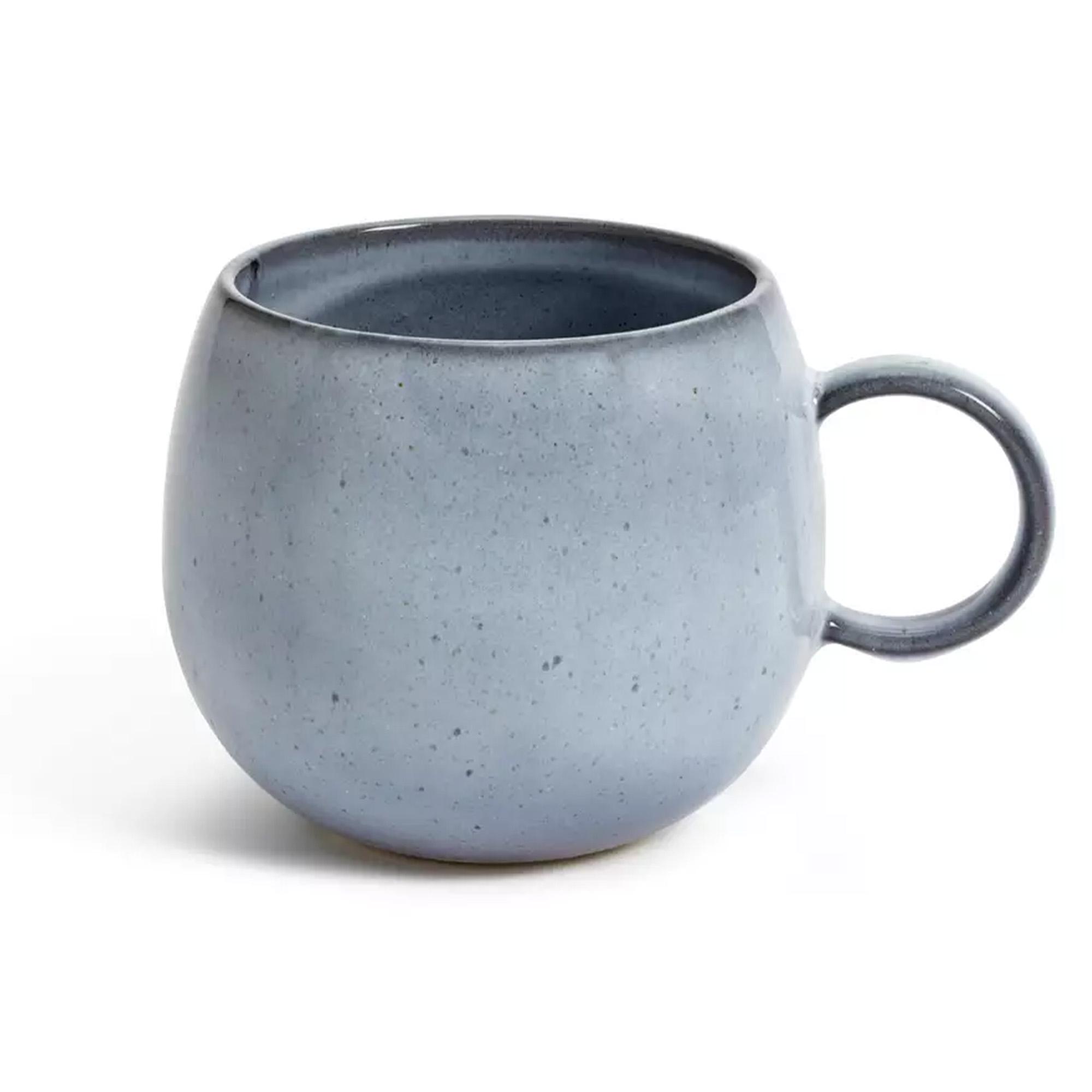 Habitat Evora Stoneware Mug - Blue