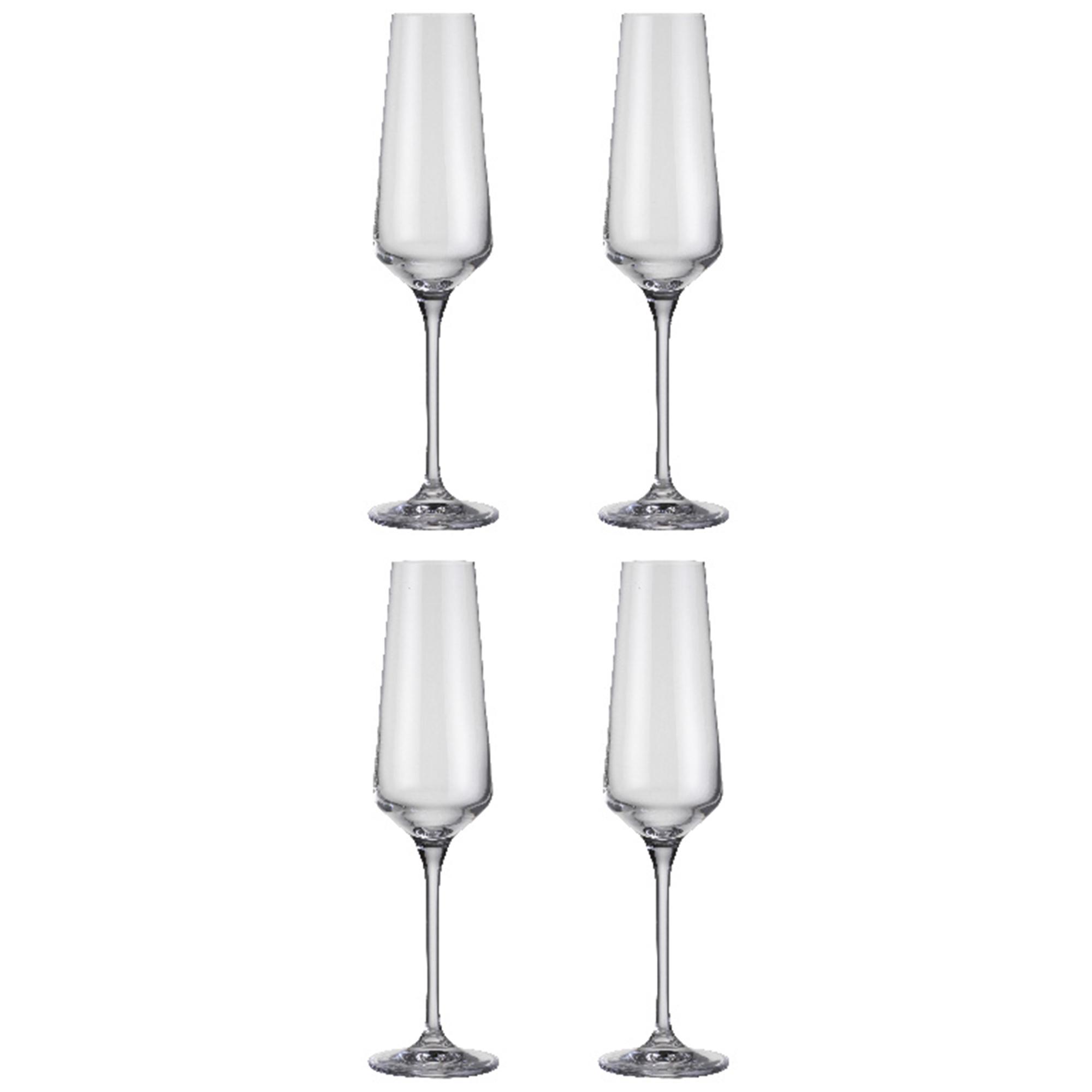 Habitat Dalston Set of 4 Champagne Flutes