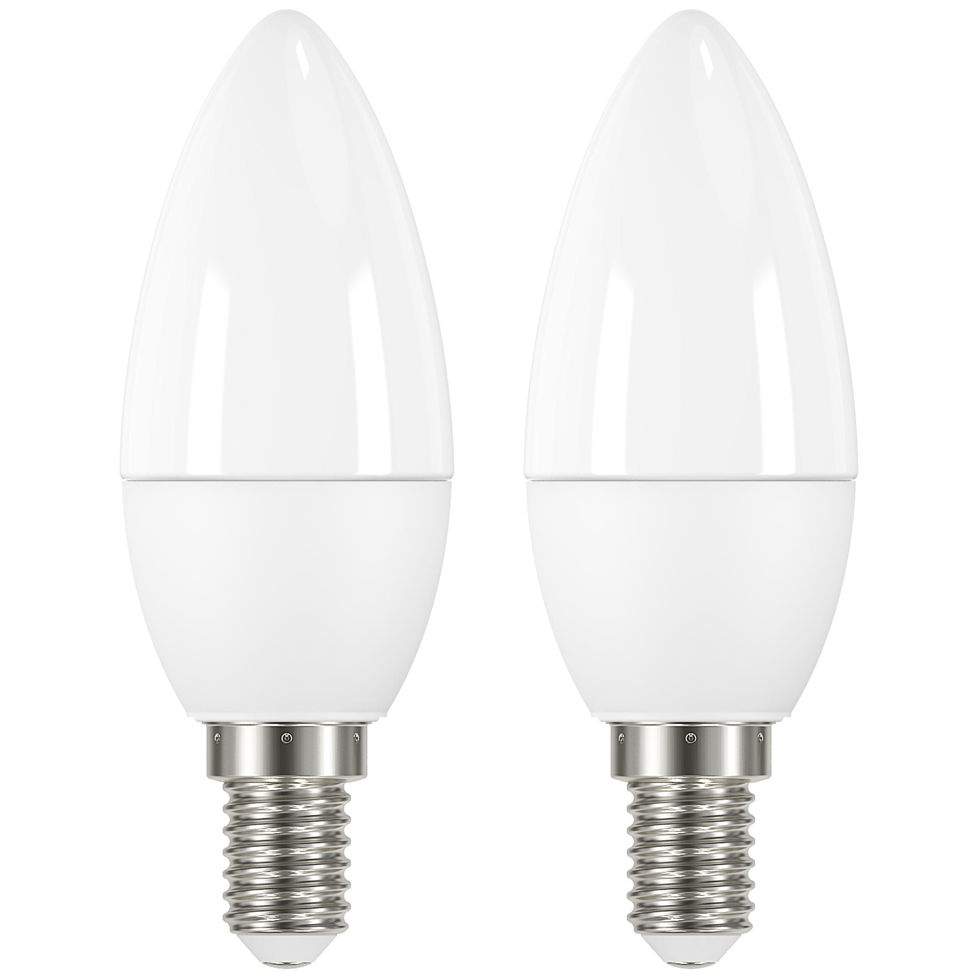 Sainsbury's Home Pack of 2 LED Frosted Candle 25W SES Light Bulb