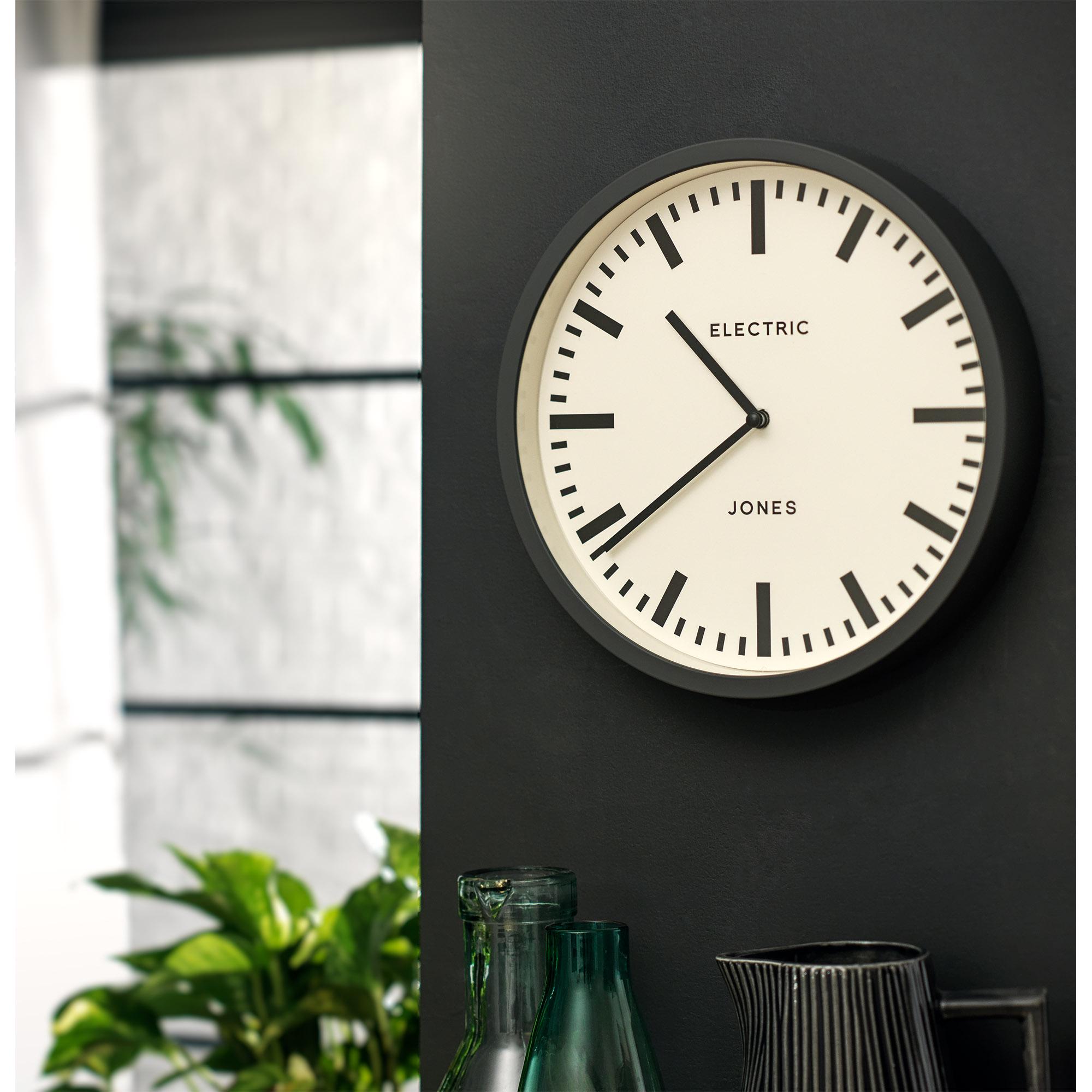 Jones Electric Wall Clock - Grey thumbnail 2