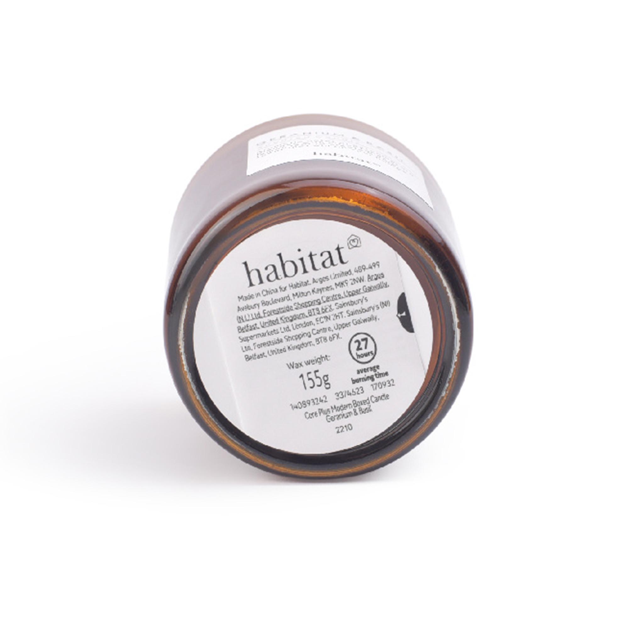 Habitat Scented Boxed Candle - Geranium & Basil thumbnail 5