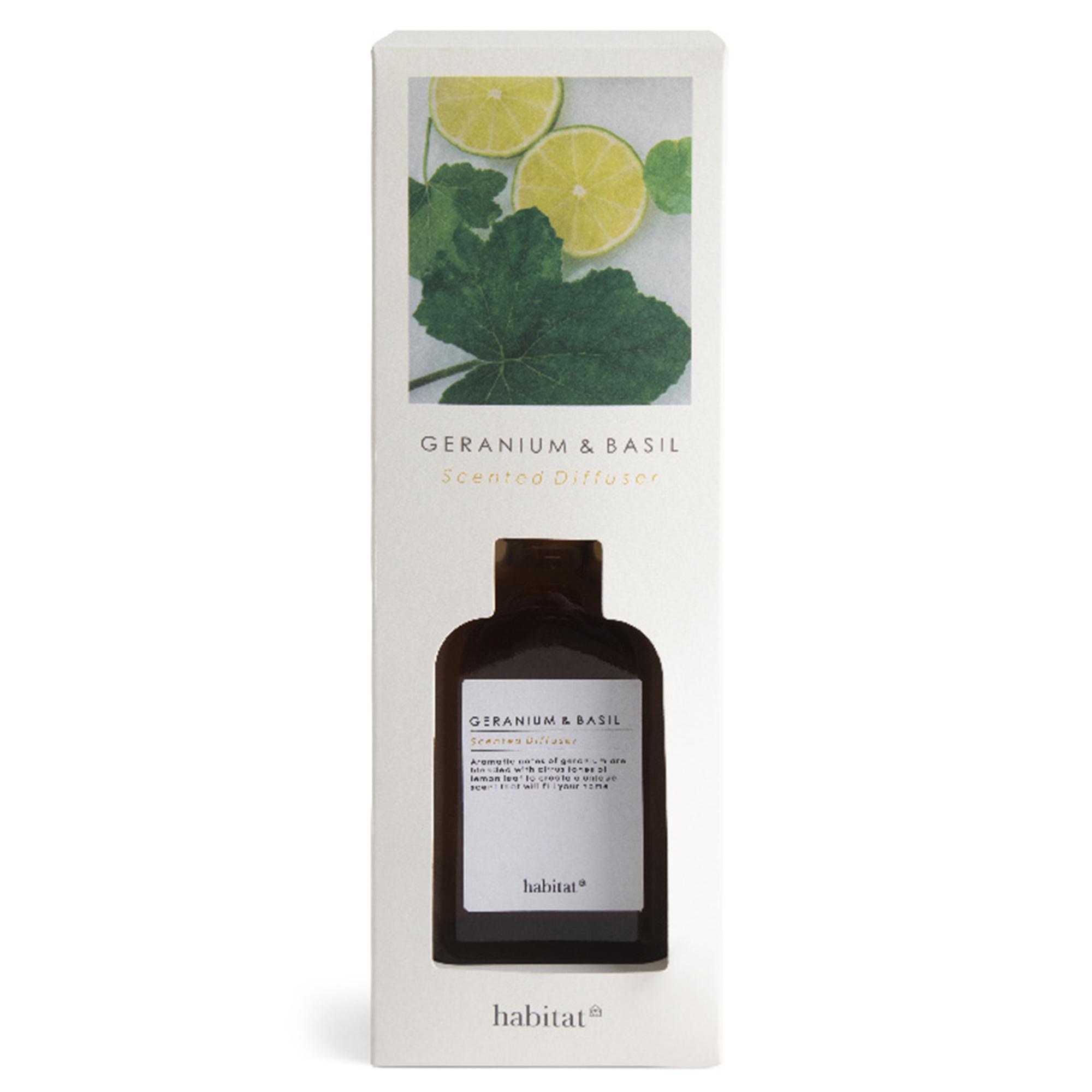 Habitat 150ml Scented Diffuser - Geranium & Basil thumbnail 3