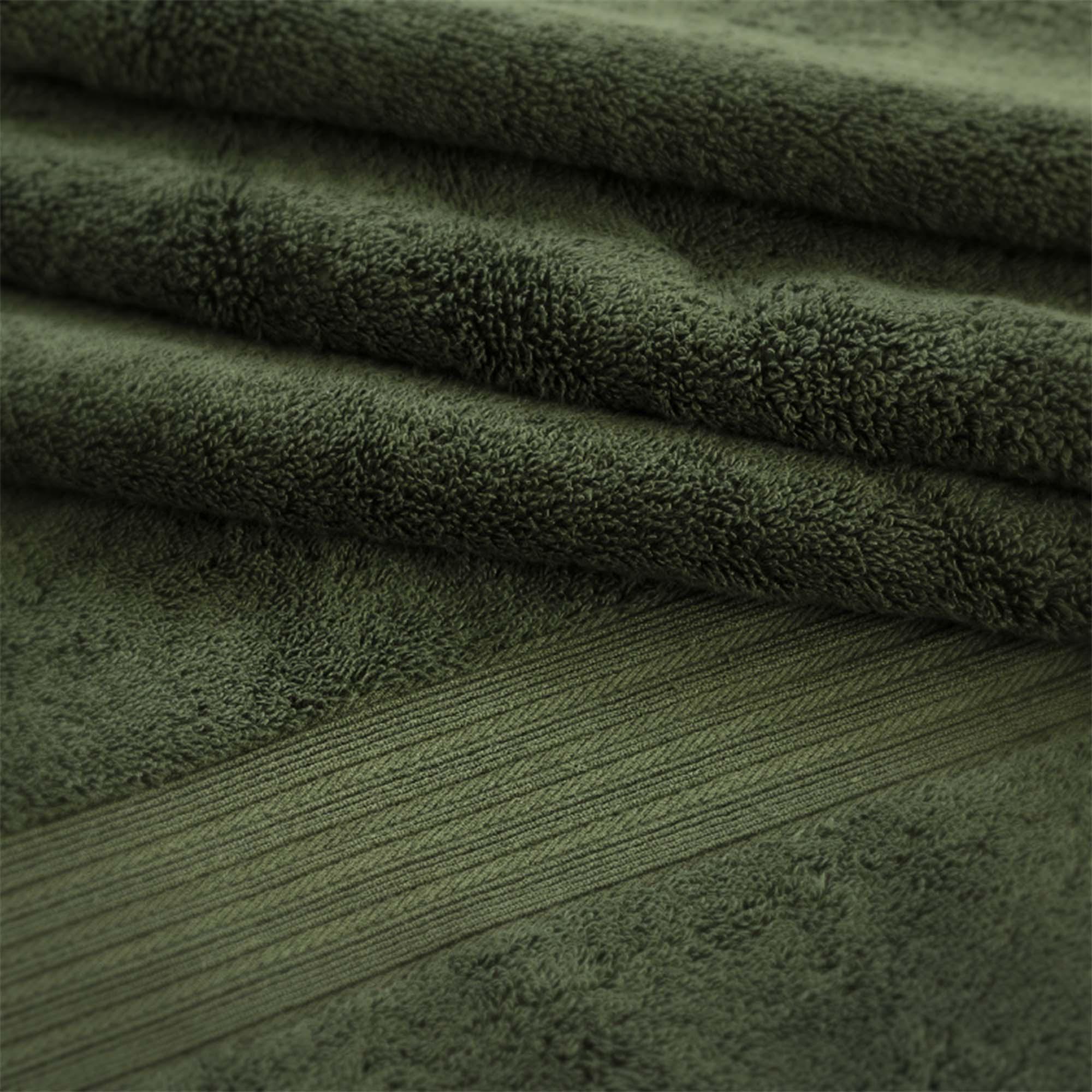 Habitat Egyptian Hand Towel - Forest Green thumbnail 2