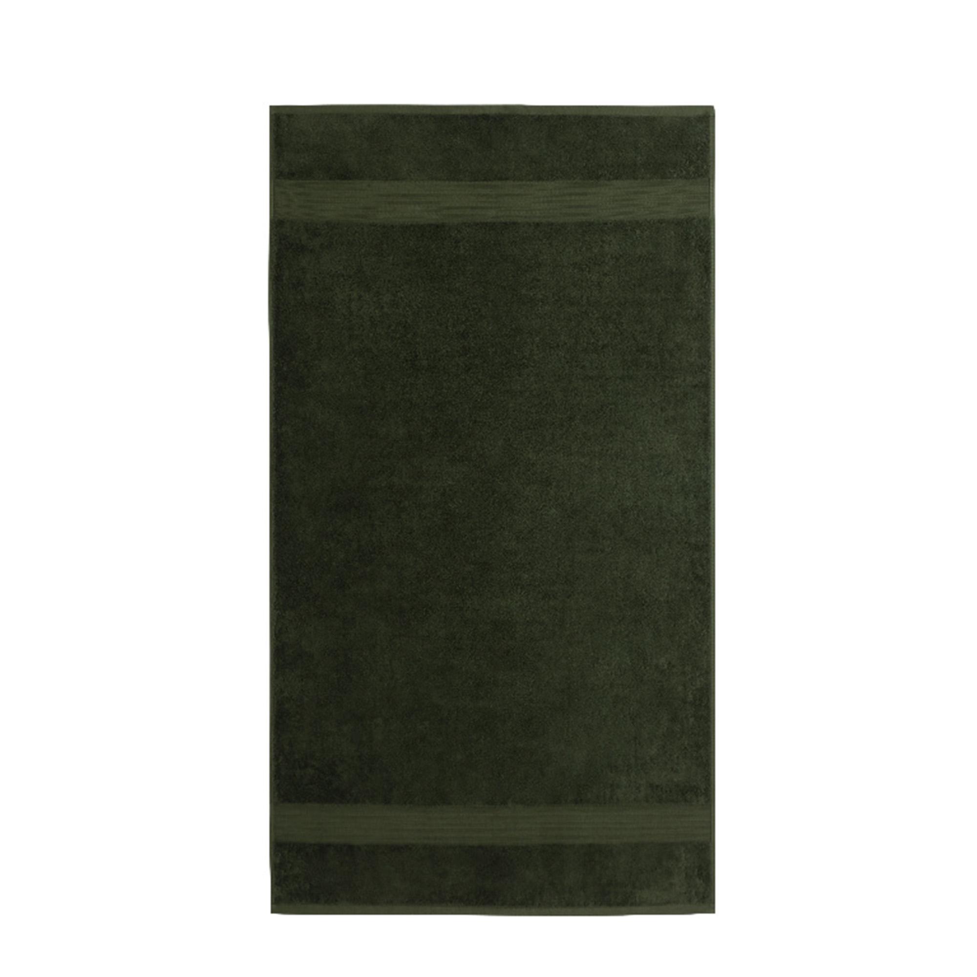Habitat Egyptian Hand Towel - Forest Green thumbnail 3