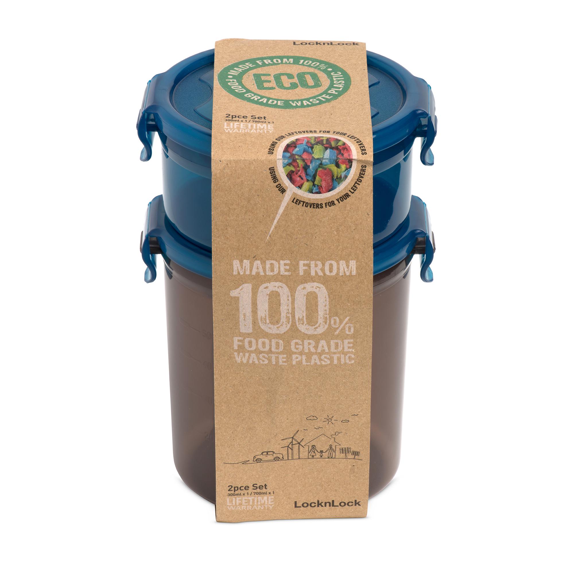 LocknLock Eco 2 Piece Round Set 700ml & 300ml thumbnail 2