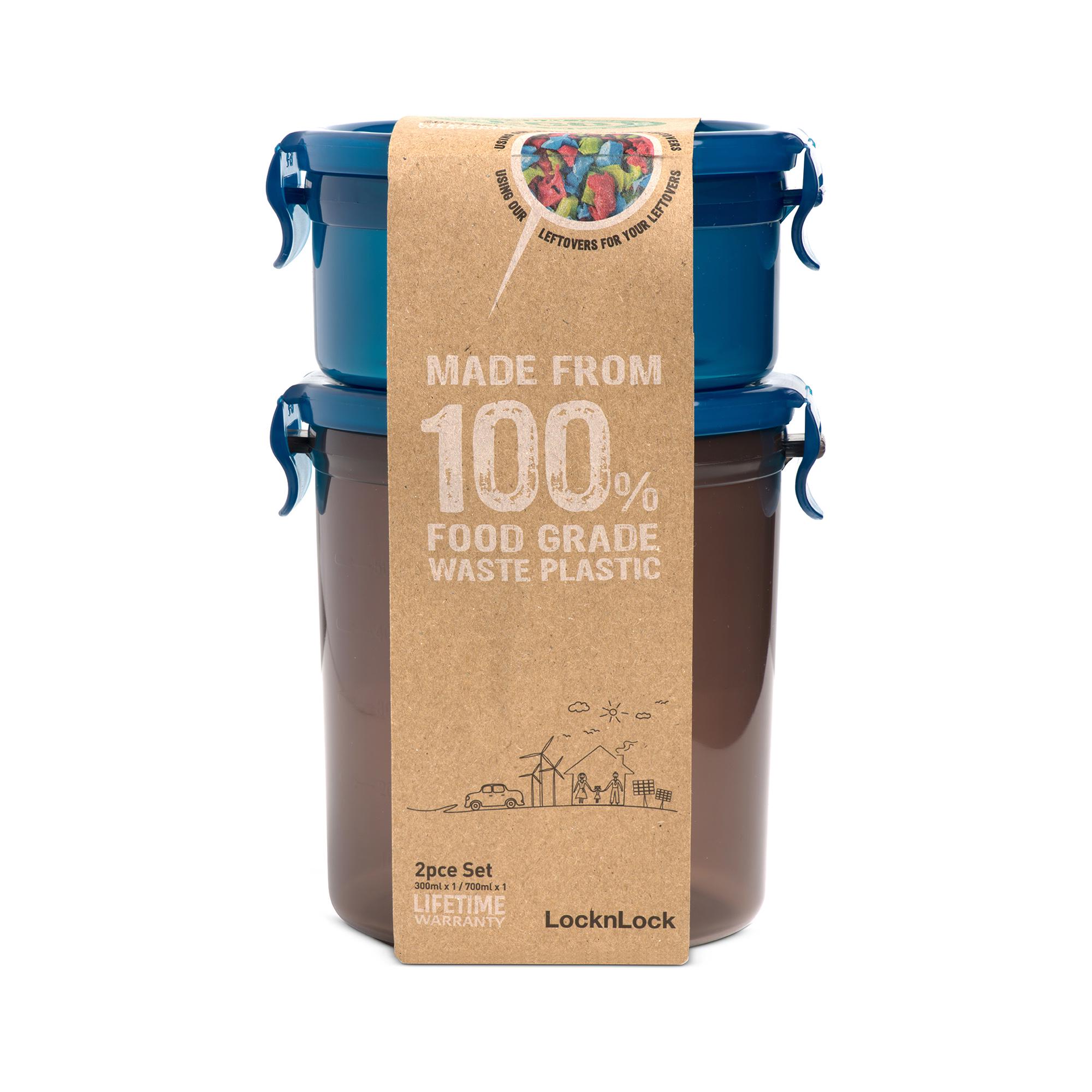 LocknLock Eco 2 Piece Round Set 700ml & 300ml thumbnail 3