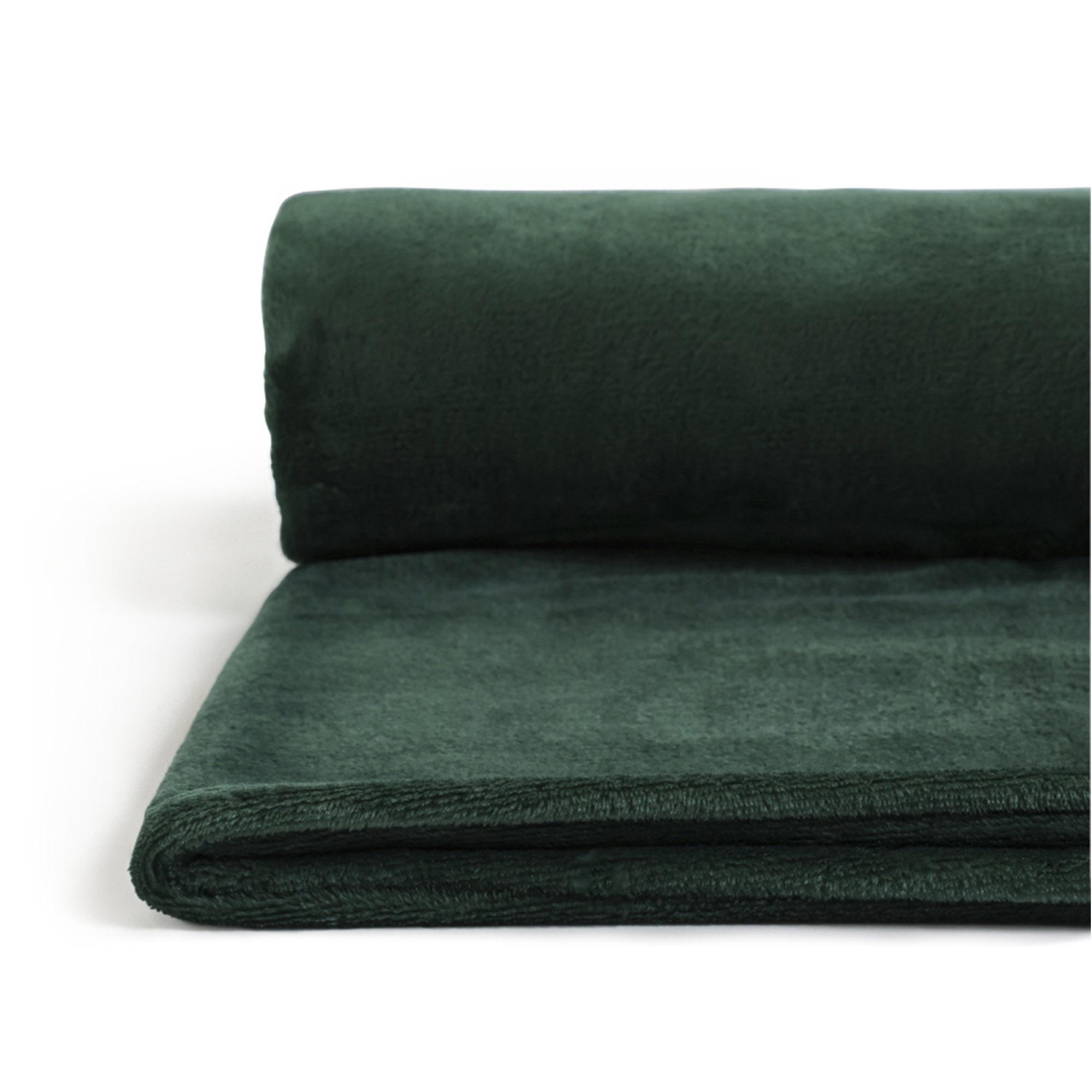 Sainsbury's Home Fleece Throw - Emerald - 125X150cm thumbnail 2