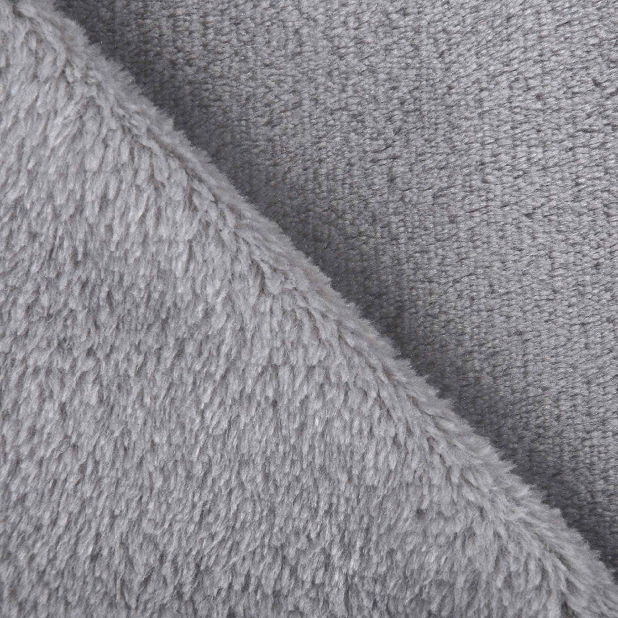 Sainsbury's Home Super Soft Fleece Throw - Flint Grey - 125x150cm thumbnail 2