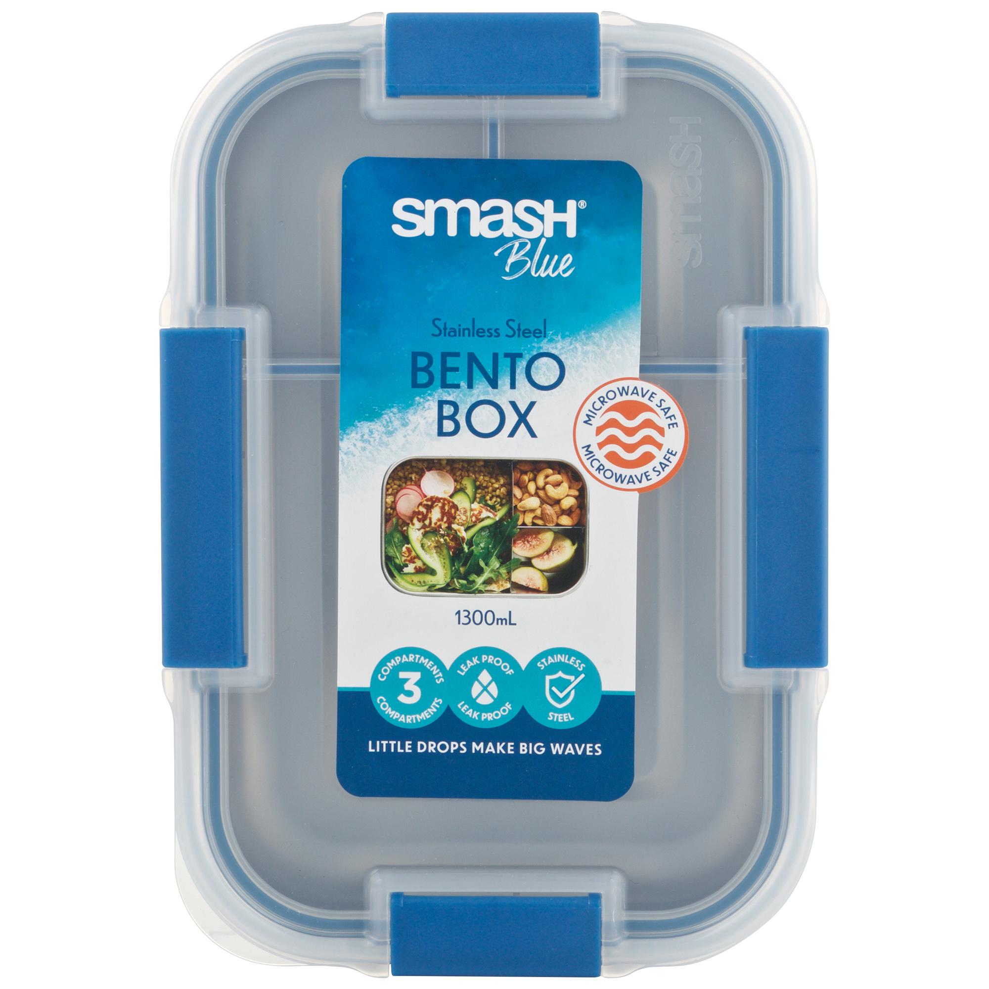 Smash Stainless Steel Bento Box - Blue