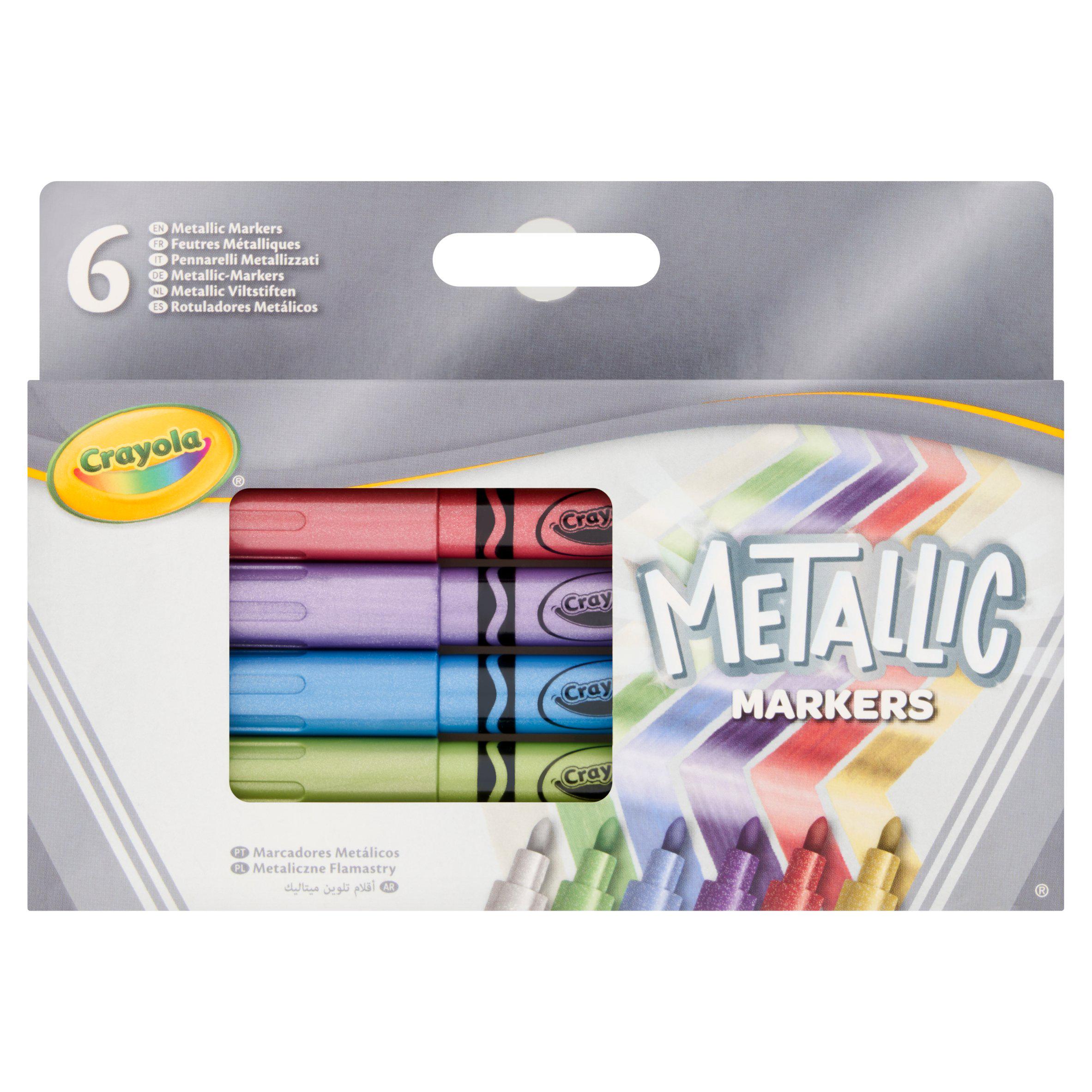Crayola Pack of 6 Metallic Markers