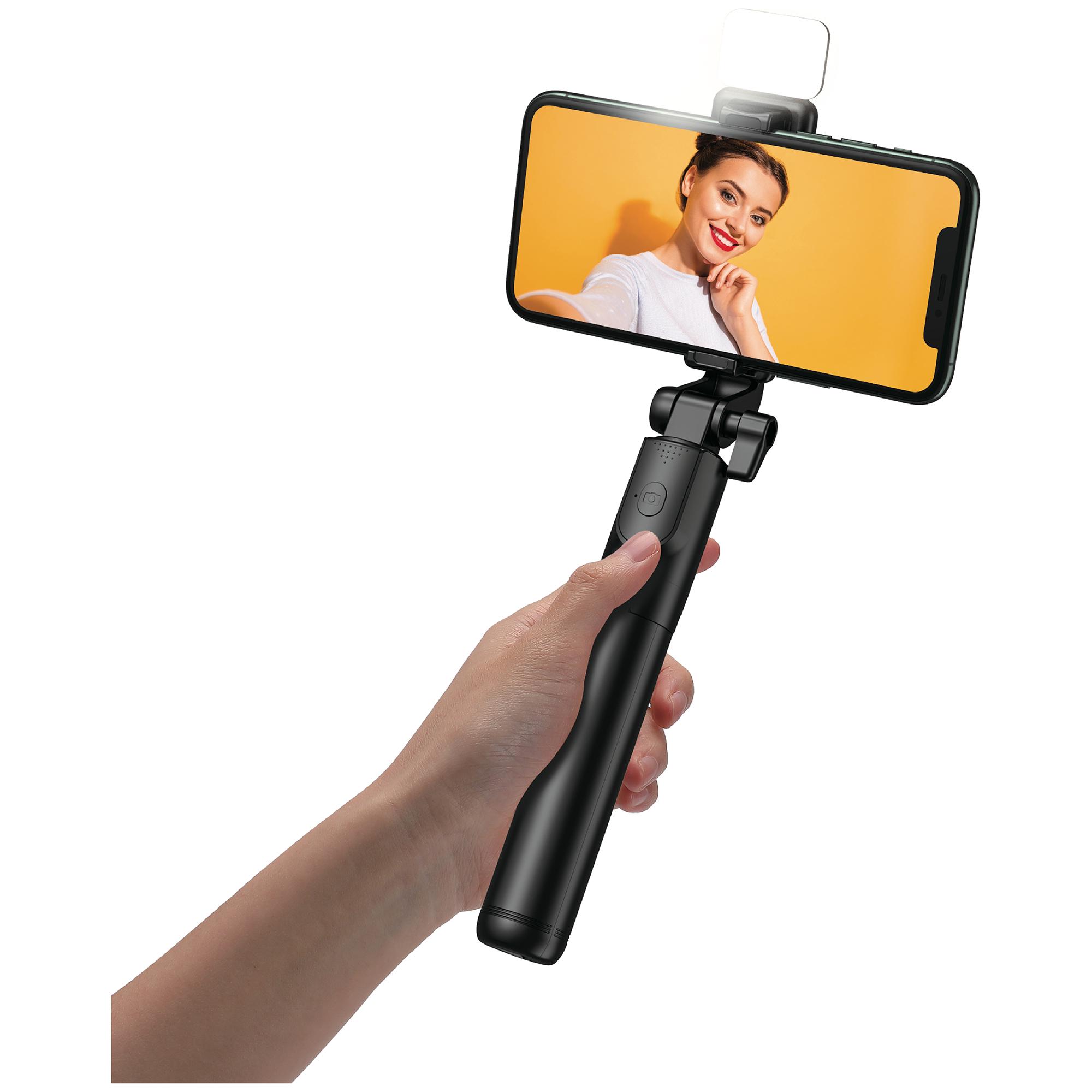 Juice Social 4In1 Glow Selfie Stick - Black thumbnail 2