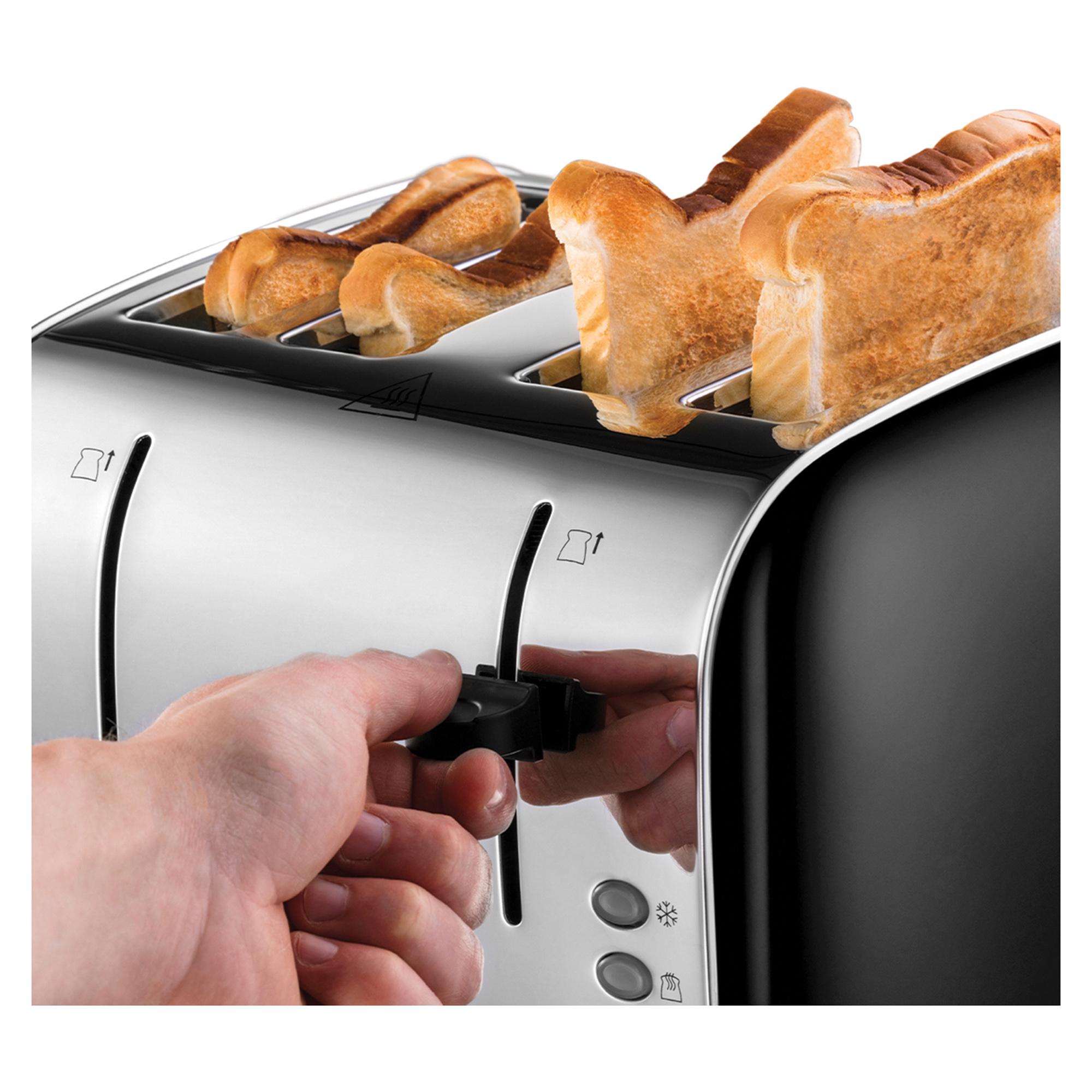 Russell Hobbs Worcester 4 Slice Black Toaster 28360 thumbnail 3