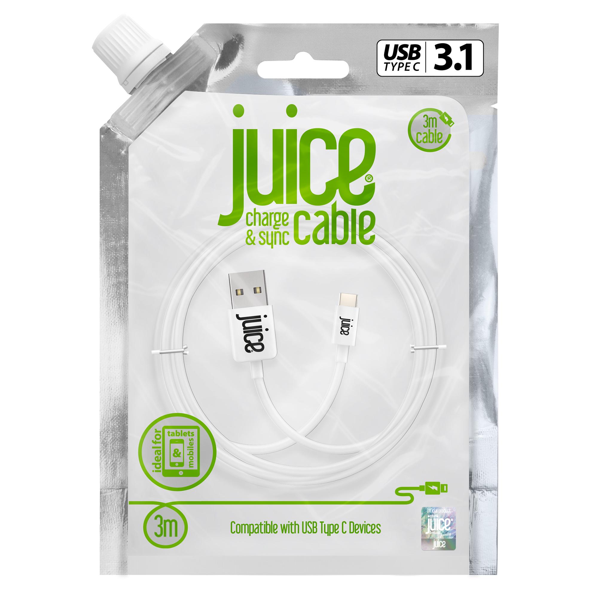 Juice Type C 3M Cable White thumbnail 4