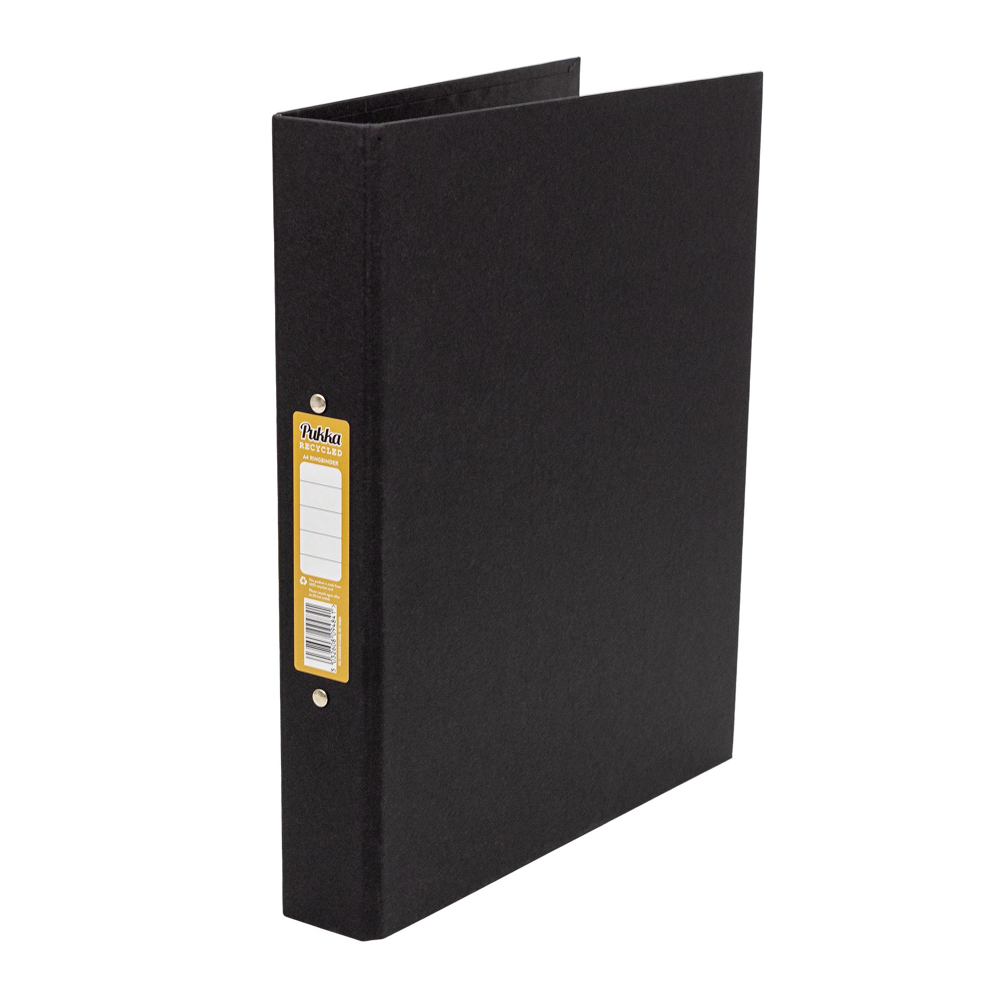Pukka Recycled Ringbinder Black