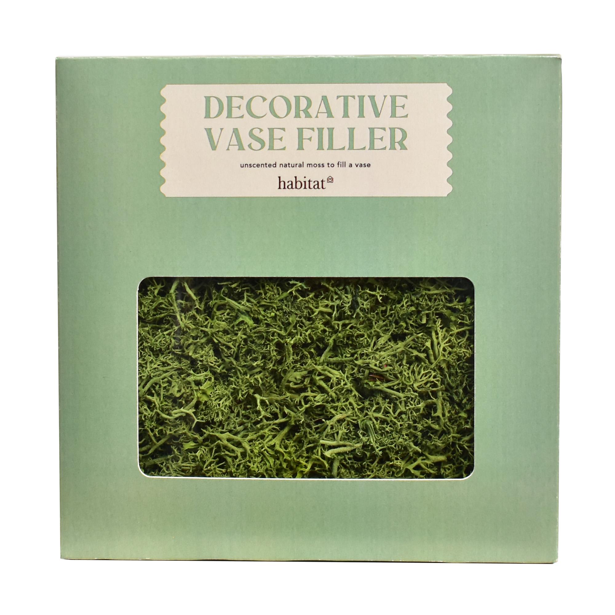 Habitat Decorative Moss Vase Filler - Clear Glass