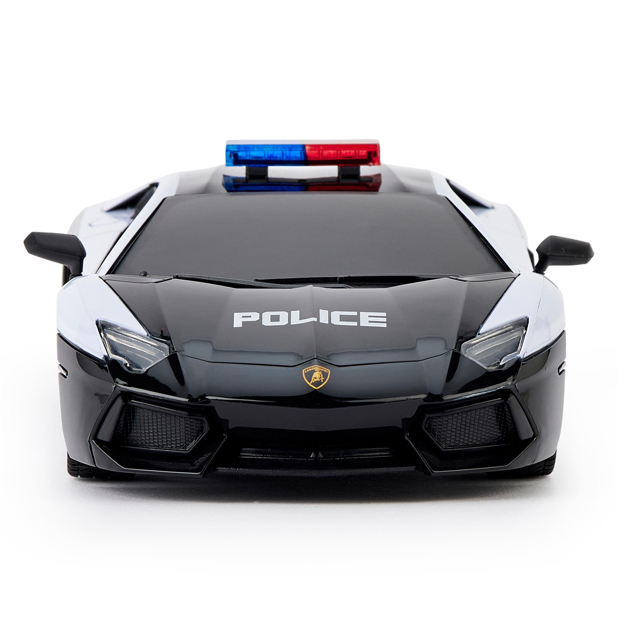 RC 1:24 Scale Lamborghini Aventador Police Car thumbnail 2