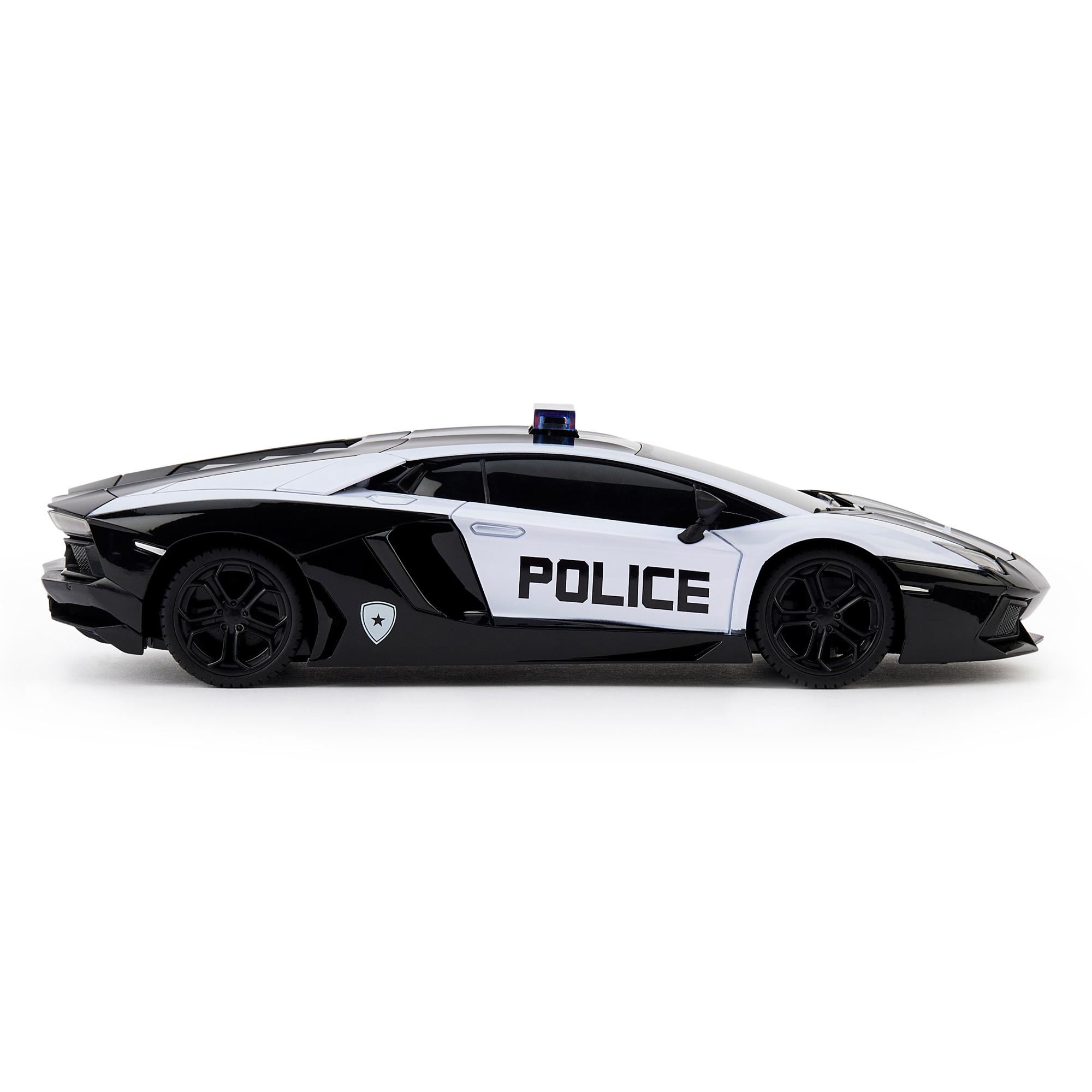 RC 1:24 Scale Lamborghini Aventador Police Car thumbnail 3