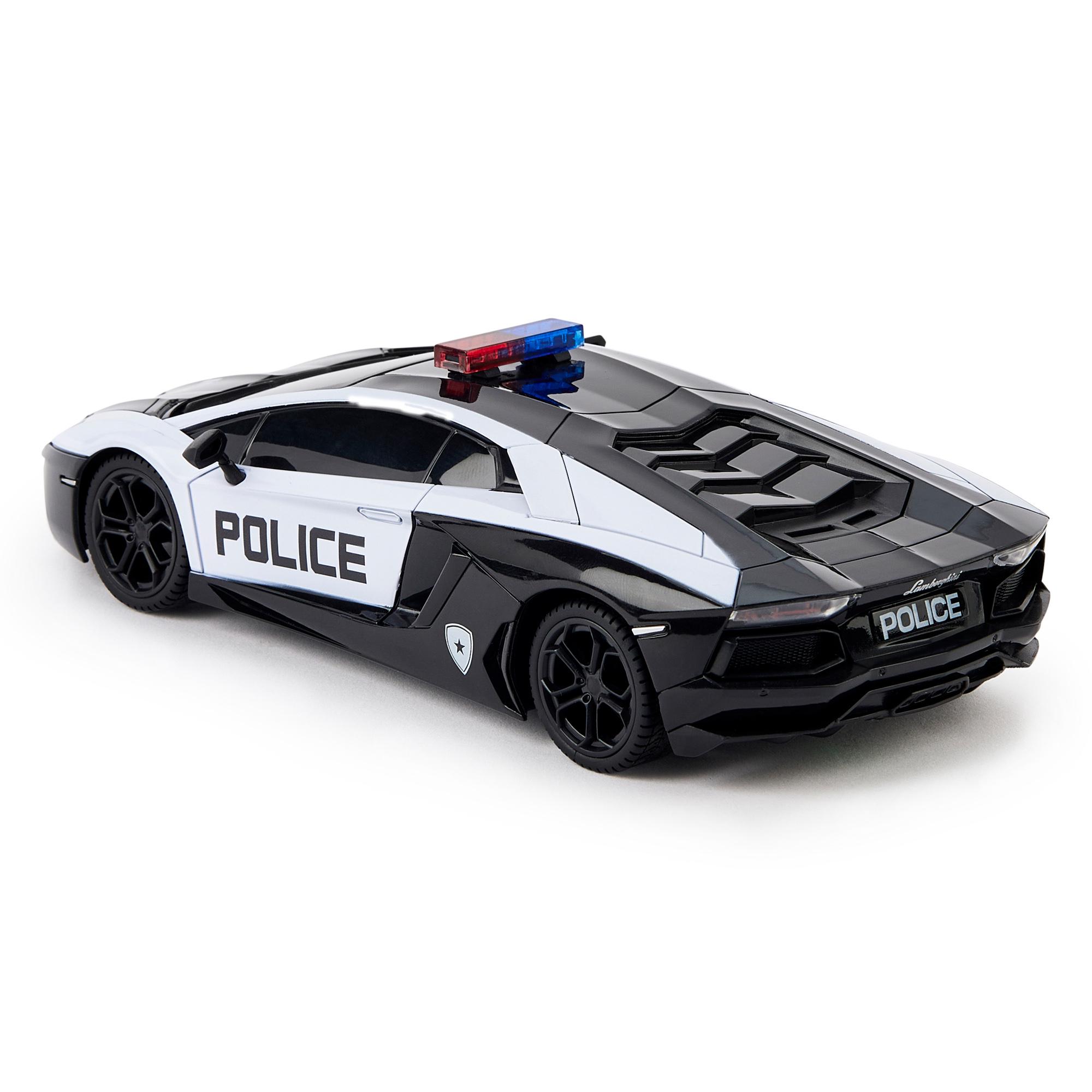 RC 1:24 Scale Lamborghini Aventador Police Car thumbnail 4