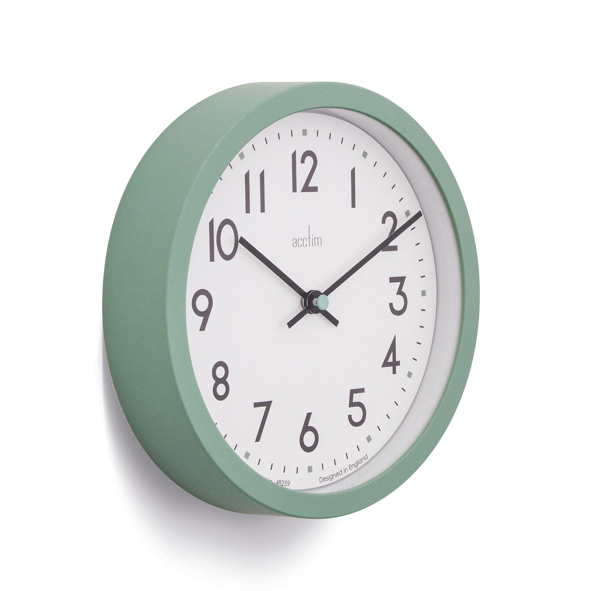 Acctim Elstow Analogue Wall Clock - Green thumbnail 2