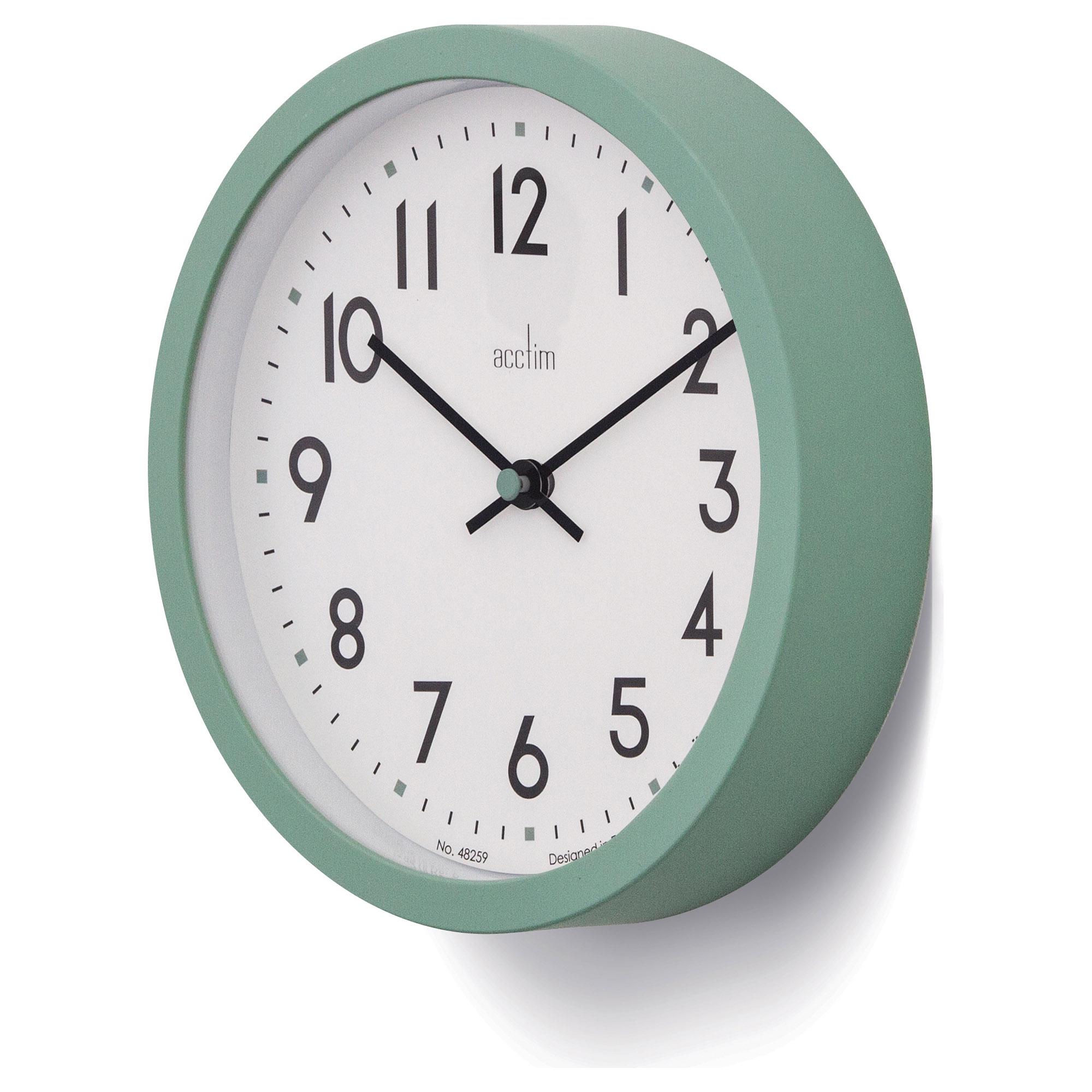 Acctim Elstow Analogue Wall Clock - Green thumbnail 3