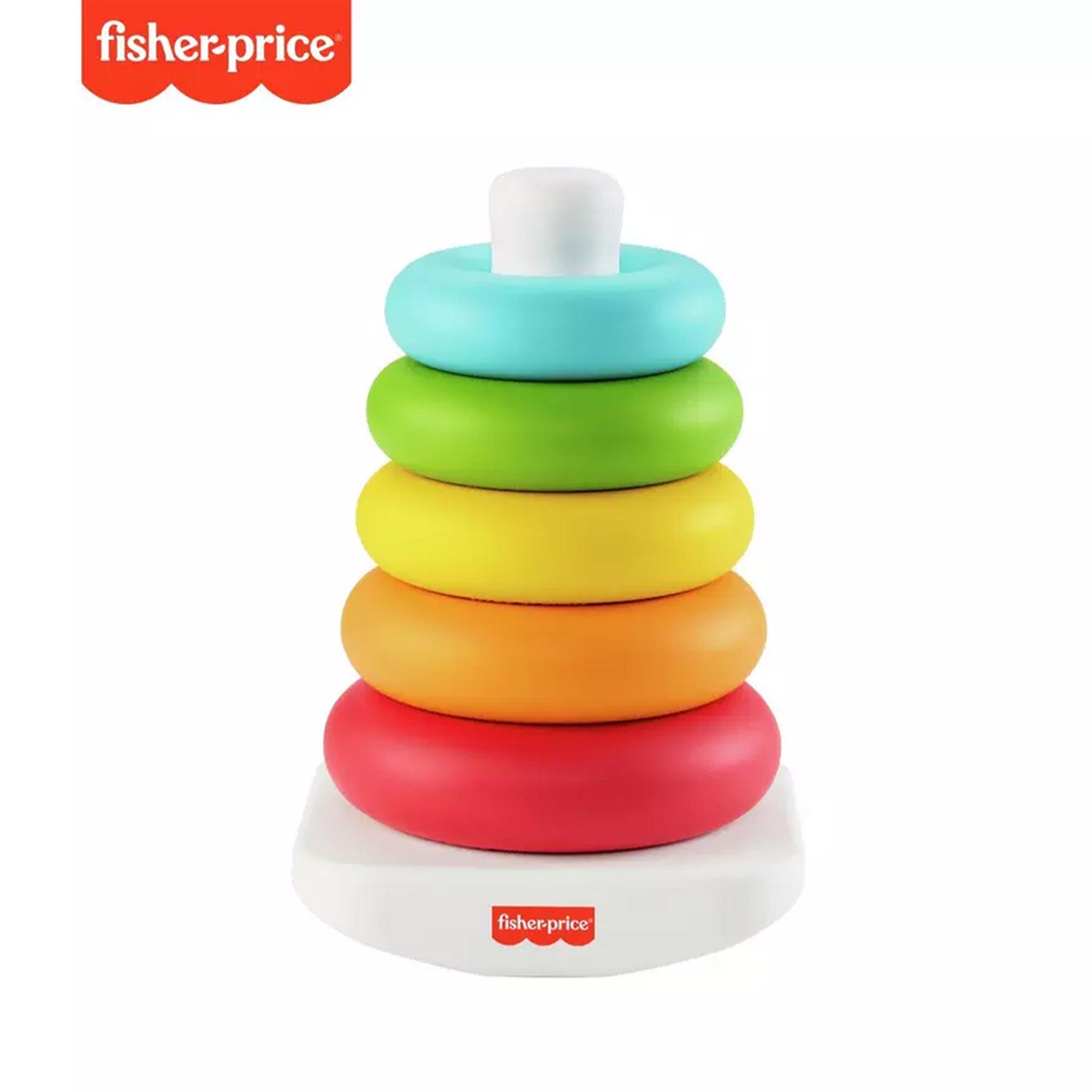 Fisher-Price Baby Stacking Toy Rock-a-Stack Rings thumbnail 2