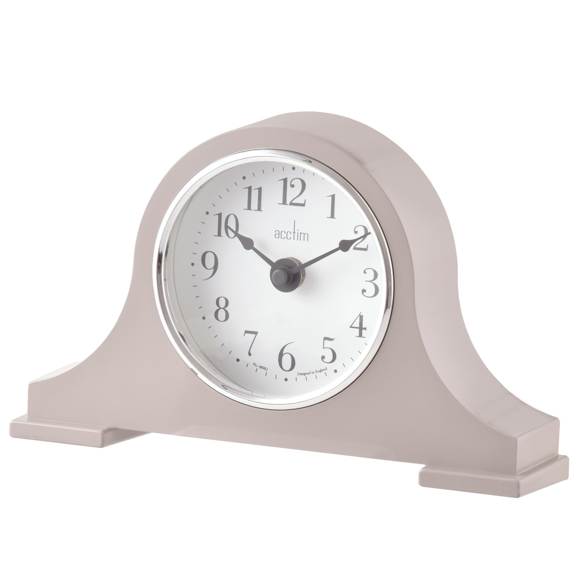 Acctim Harston Analogue Mantel Clock - Taupe thumbnail 2