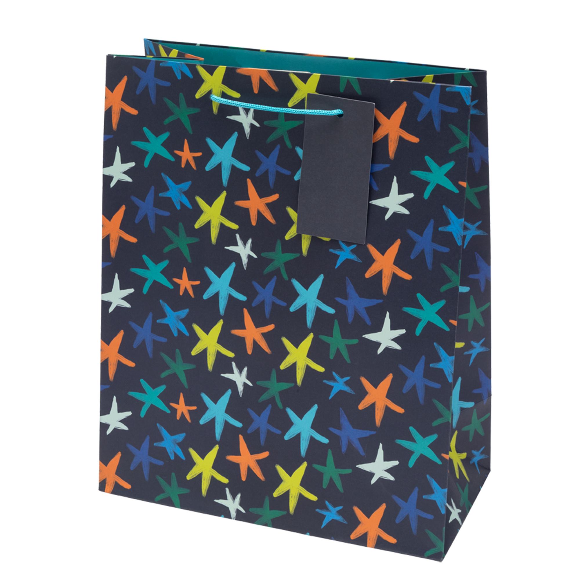 Sainsbury's Multi Stars Large Present Gift Bag Birthday Celebration