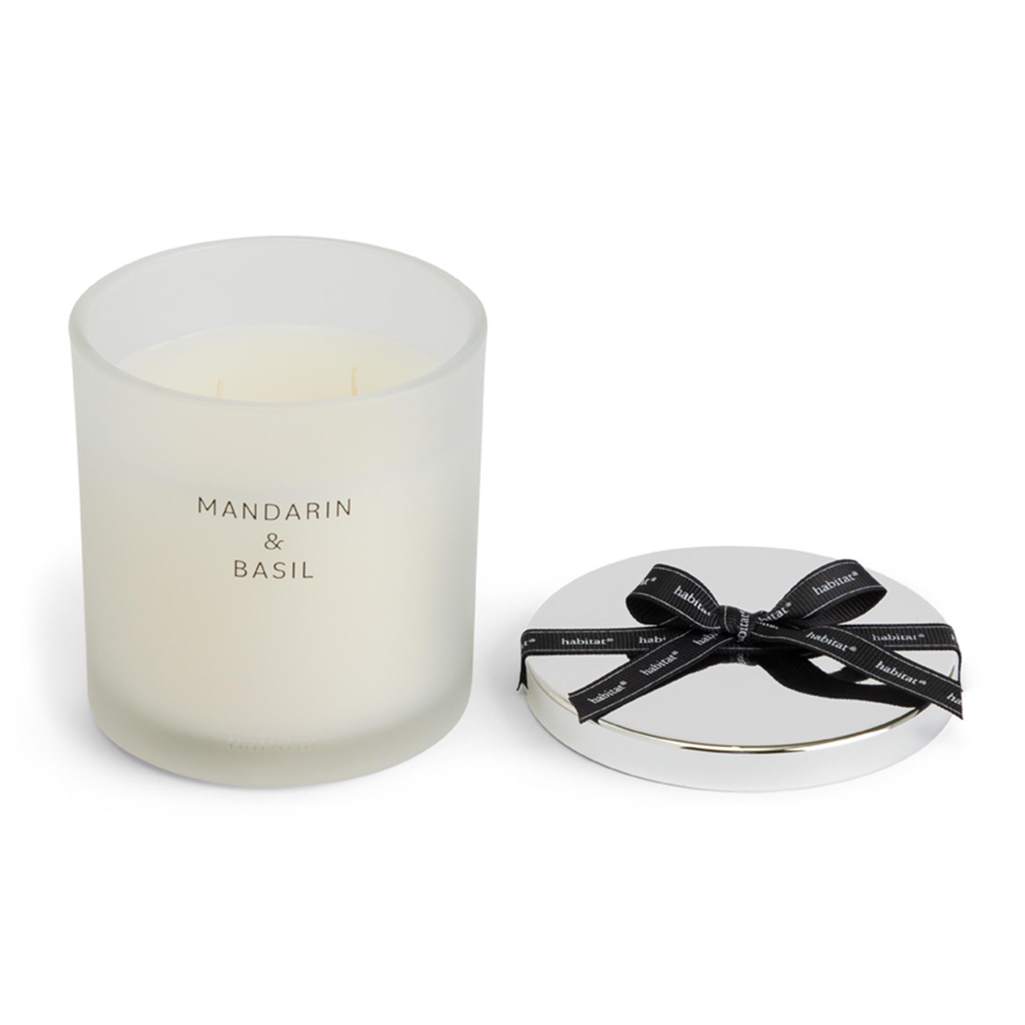 Habitat Large Candle with Lid - Mandarin & Basil thumbnail 3