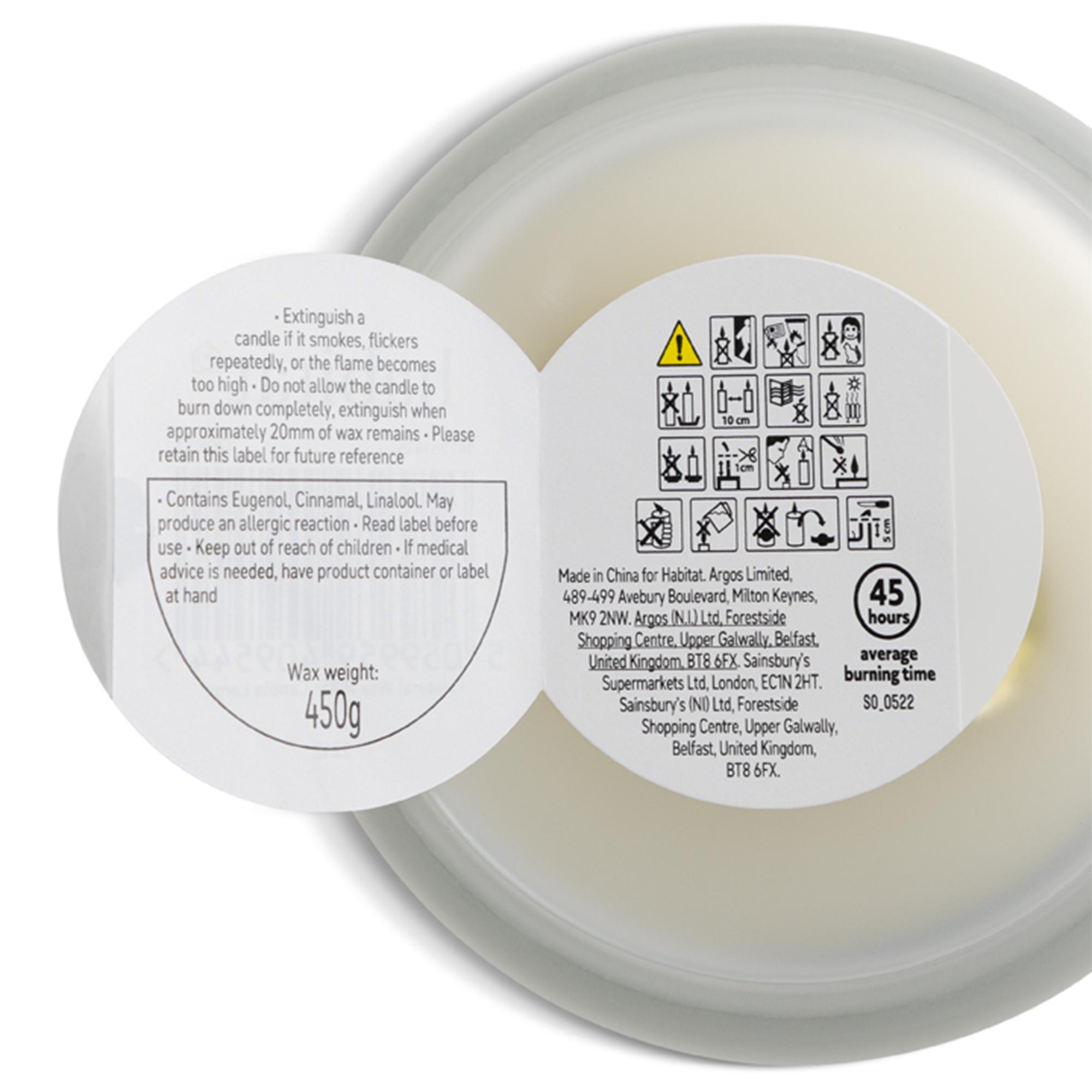 Habitat Large Candle with Lid - Mandarin & Basil thumbnail 4